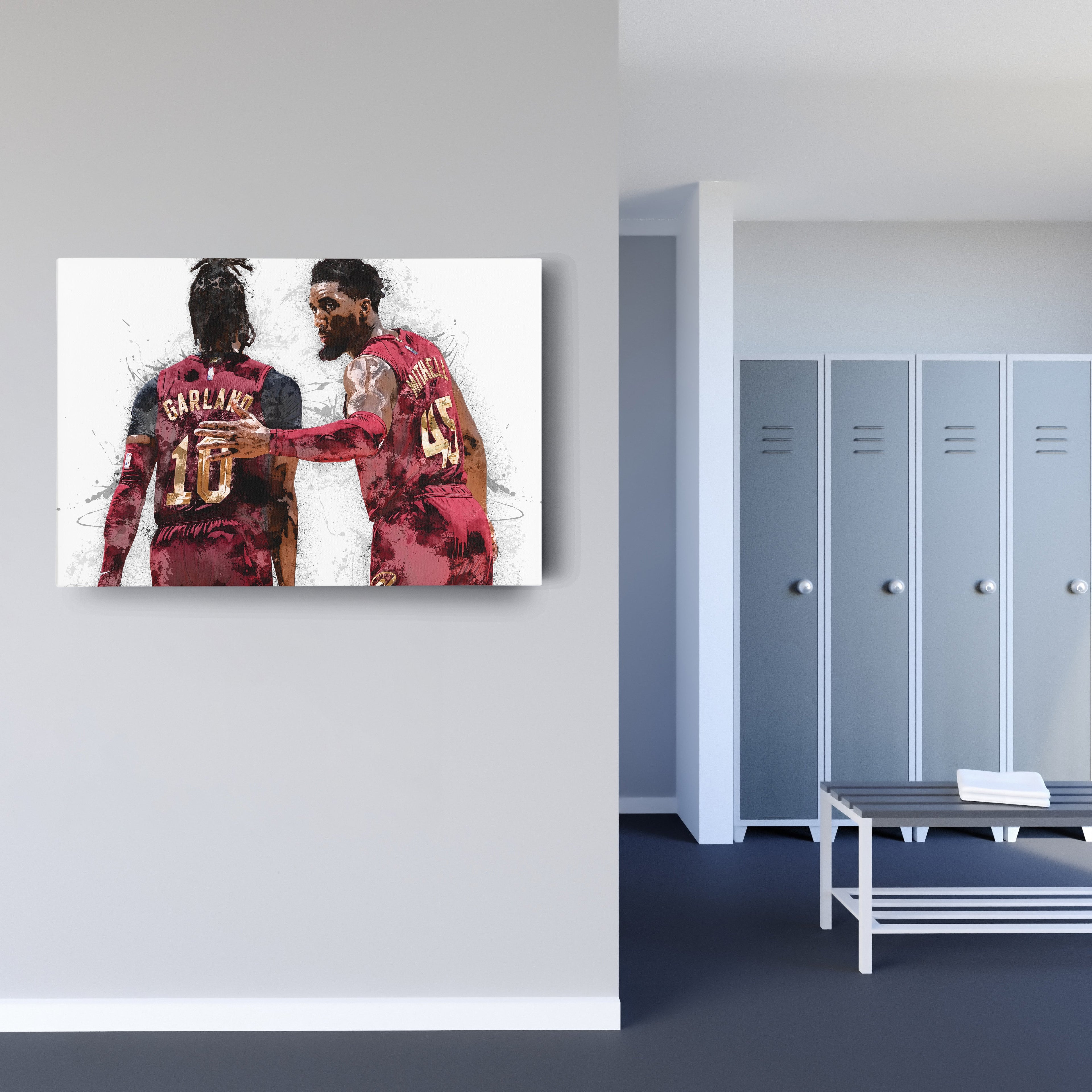 Donovan Mitchell & Darius Garland Canvas Art – Cleveland Cavaliers Wall Decor