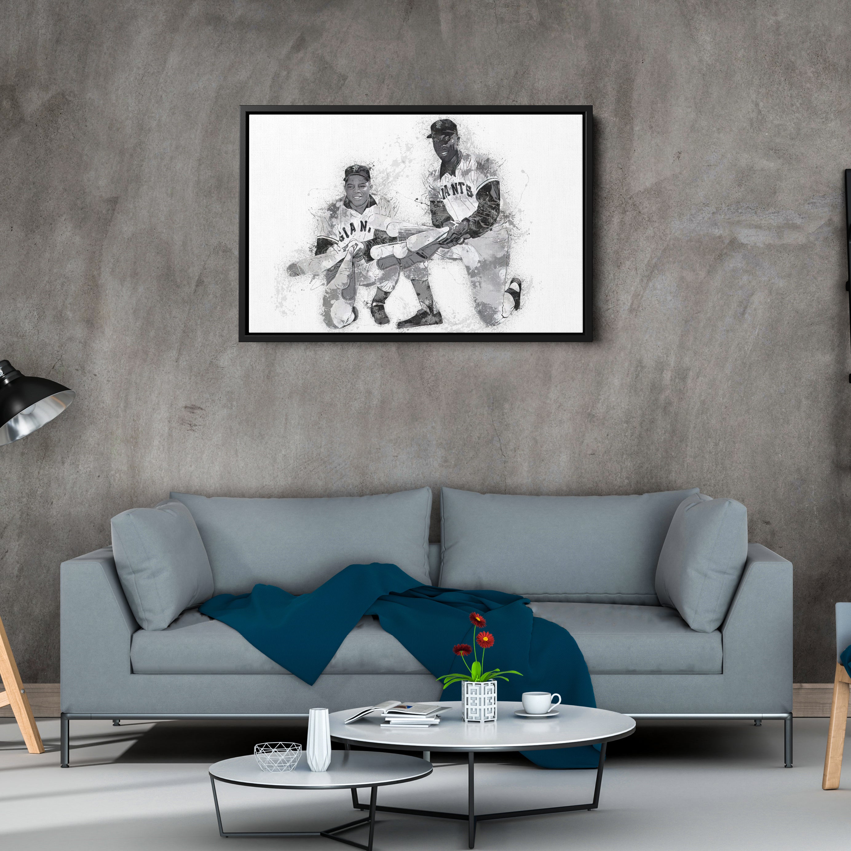 Willie Mays & Willie McCovey Canvas Art – San Francisco Giants Wall Decor