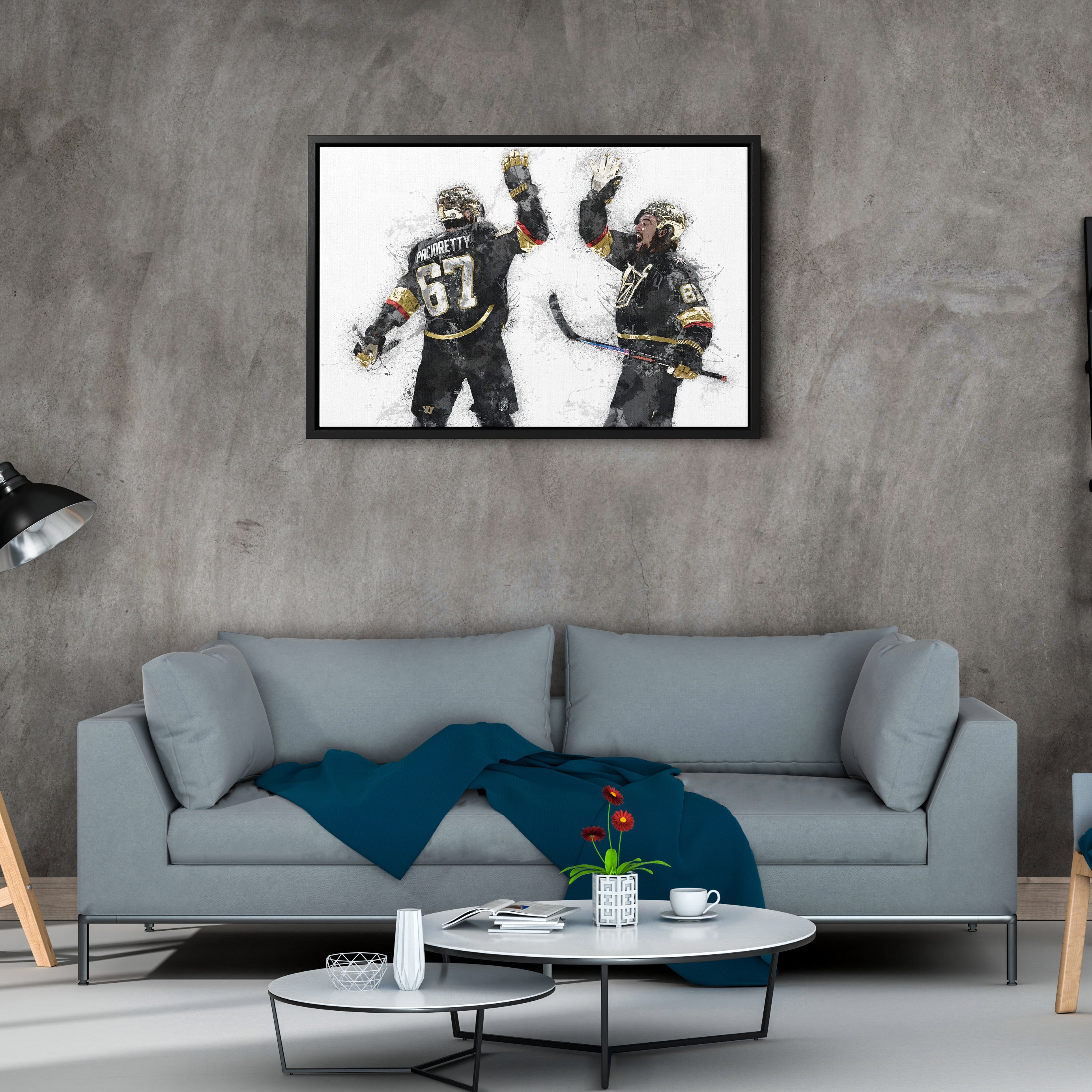 Max Pacioretty & Mark Stone Canvas Art – Vegas Golden Knights Wall Decor