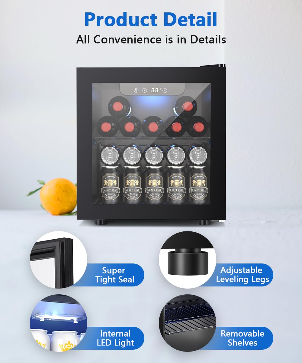 1.3 Cu.Ft Beverage Refrigerator Cooler W5836H