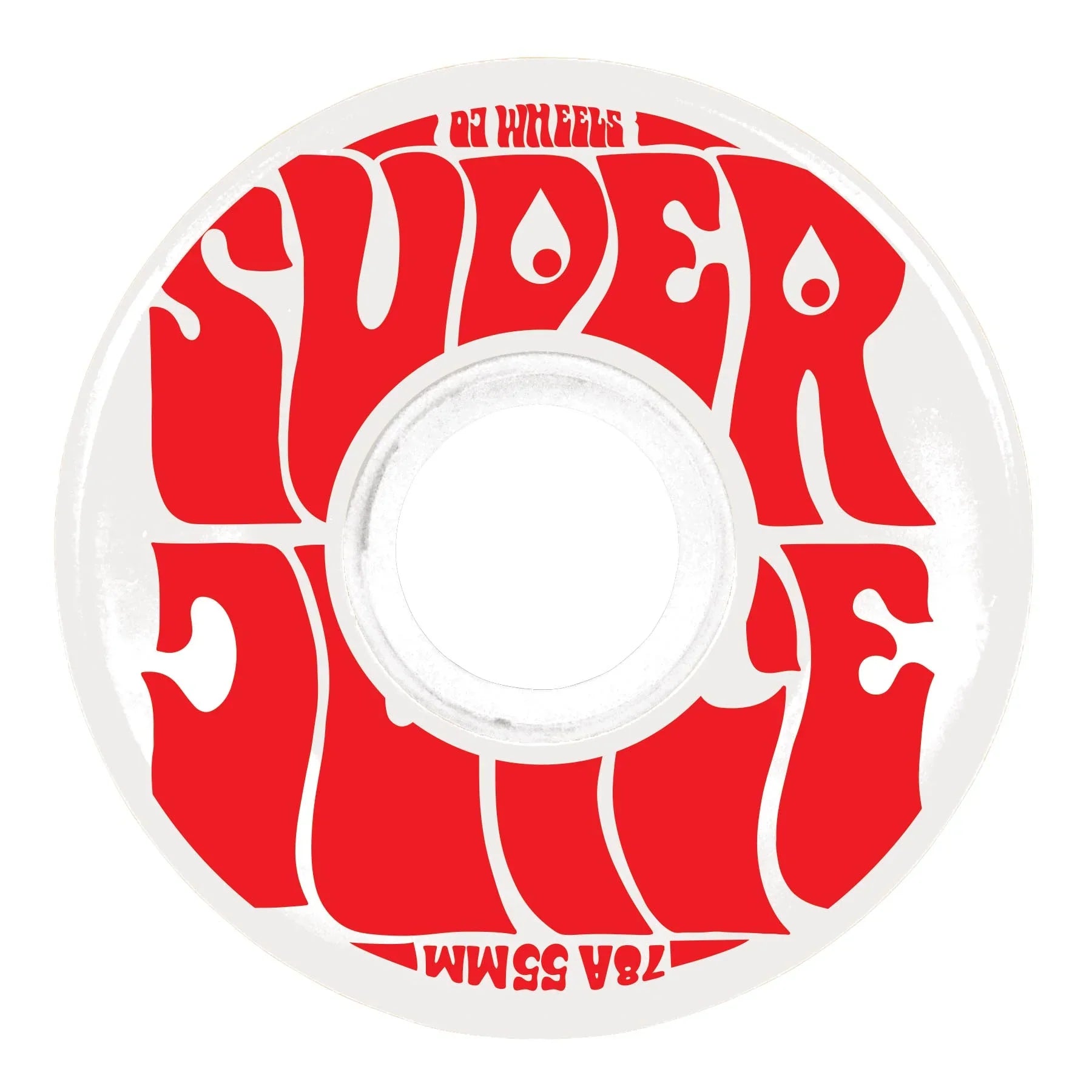 OJ Wheels Super Juice Mini 55mm 78a - White/Red (Set of 4)