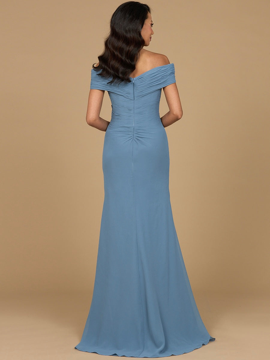 Off Shoulder Elegant Chiffon Gown
