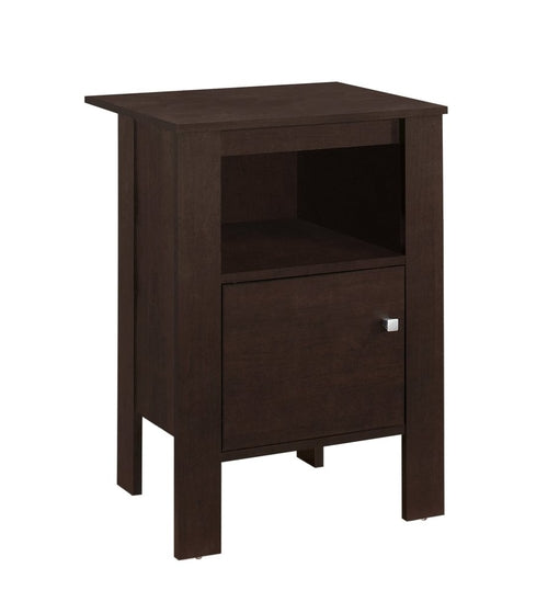 24" Espresso Wood Nightstand