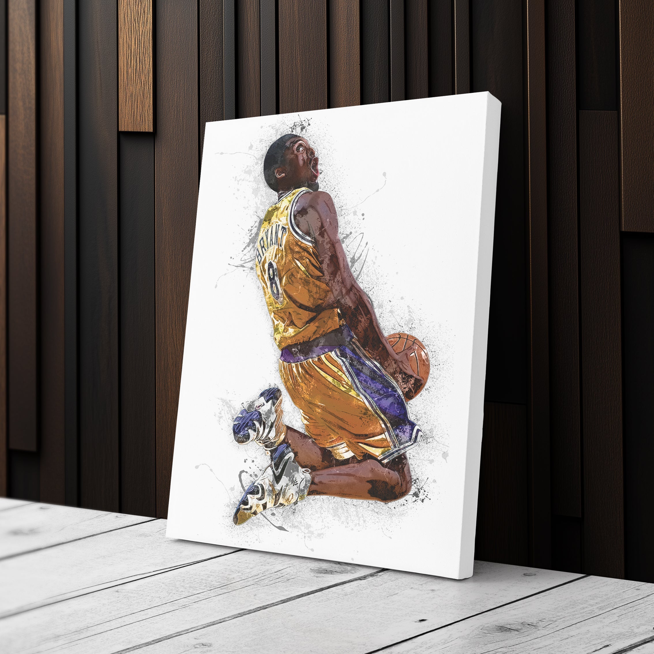 Kobe Bryant Canvas Art – Los Angeles Lakers Wall Decor