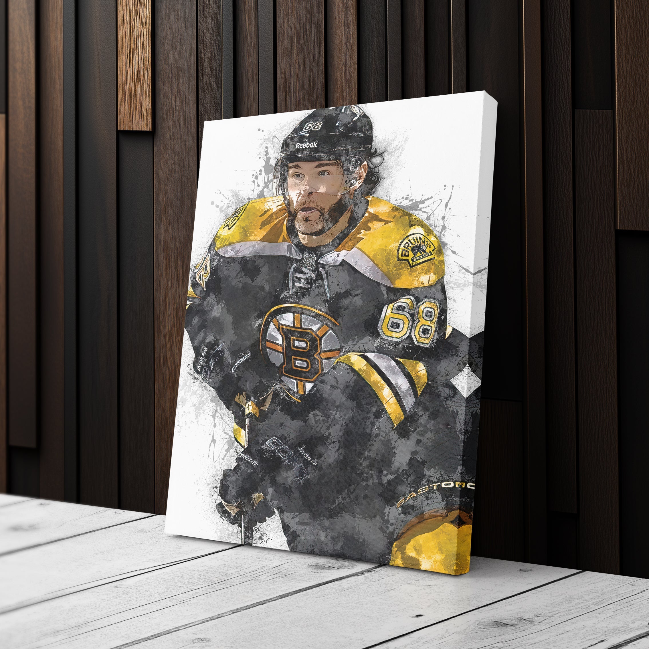Jaromir Jagr Canvas Art – Boston Bruins Wall Decor
