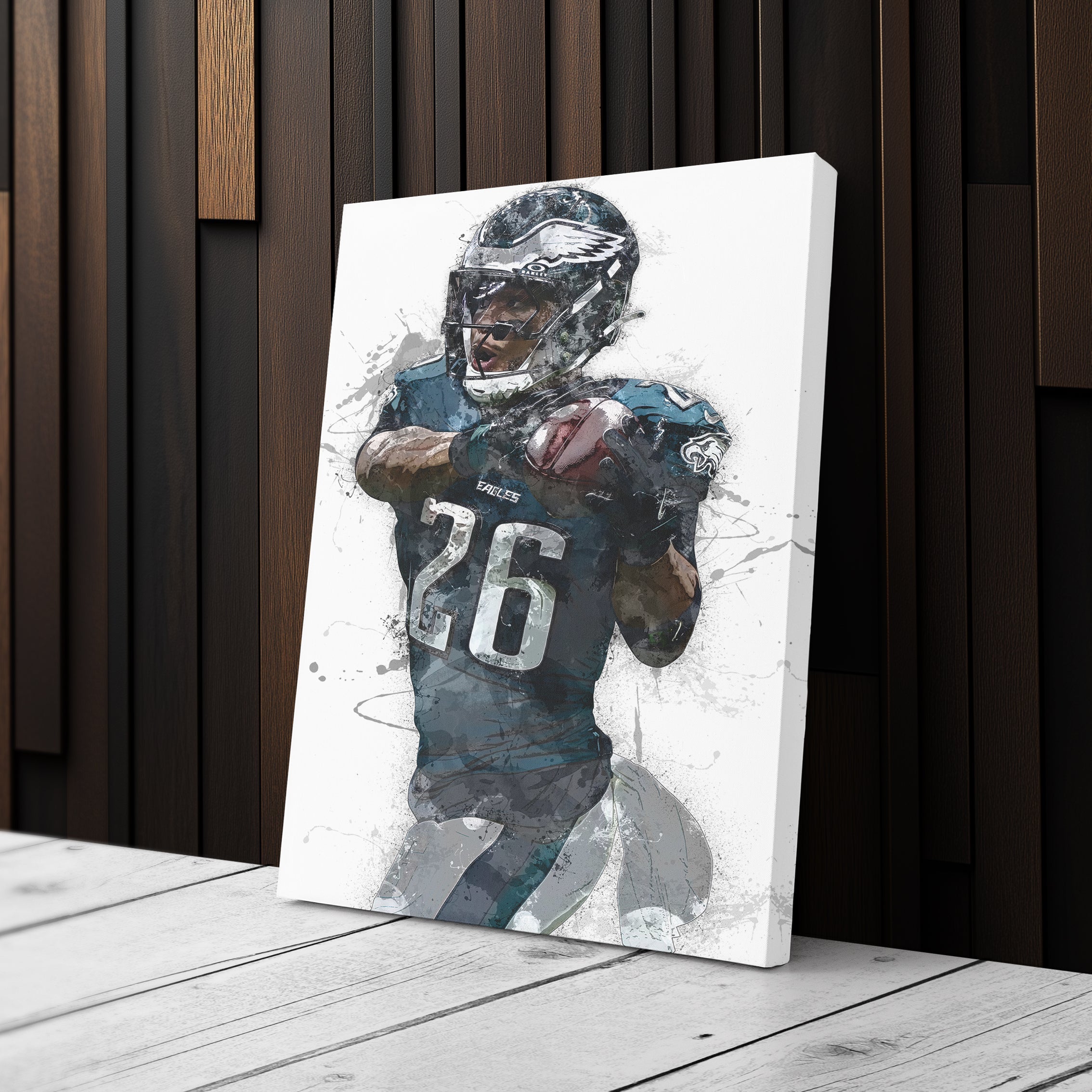 Saquon Barkley Canvas Art - Philadelphia Eagles Wall Decor
