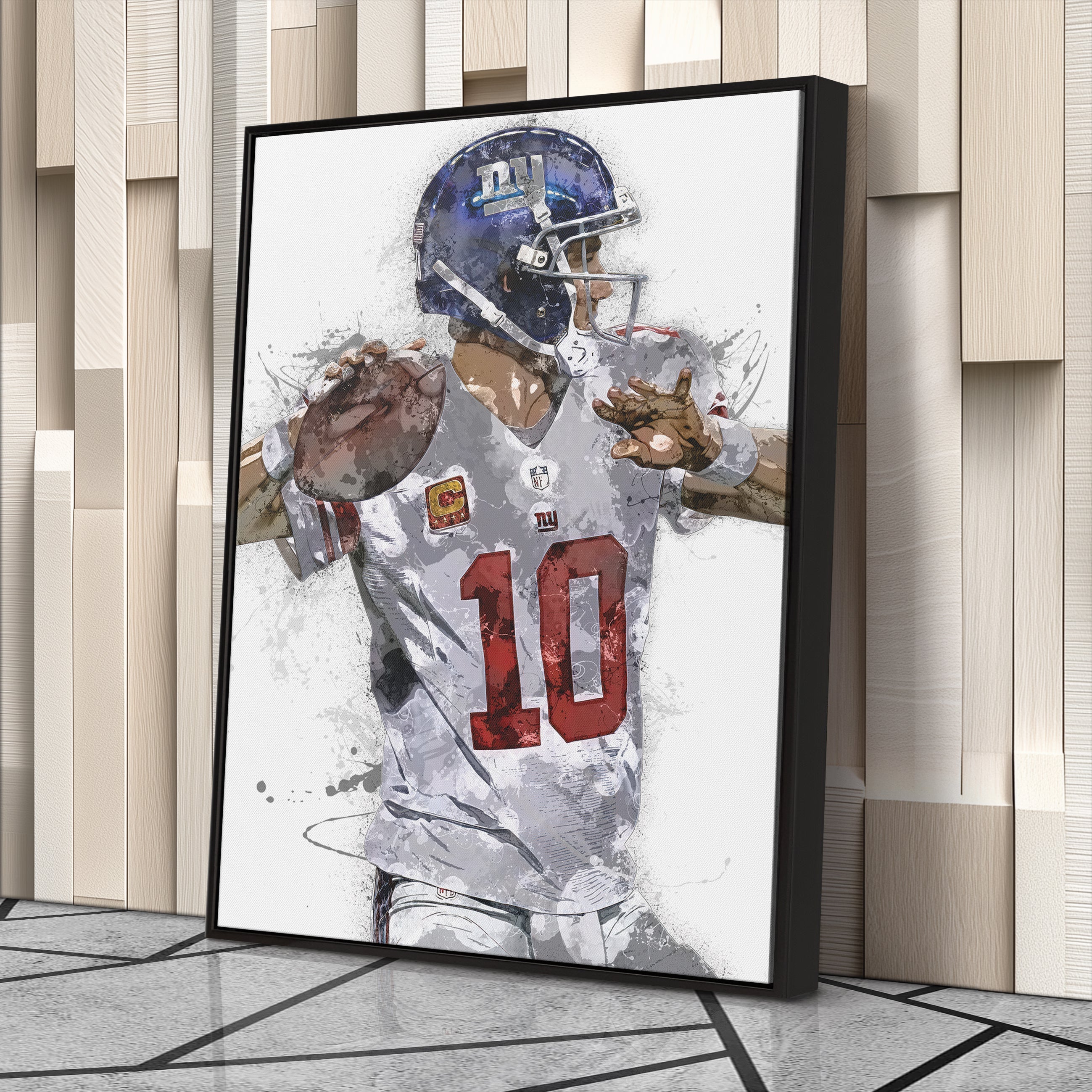 Eli Manning Canvas Art – New York Giants Wall Decor