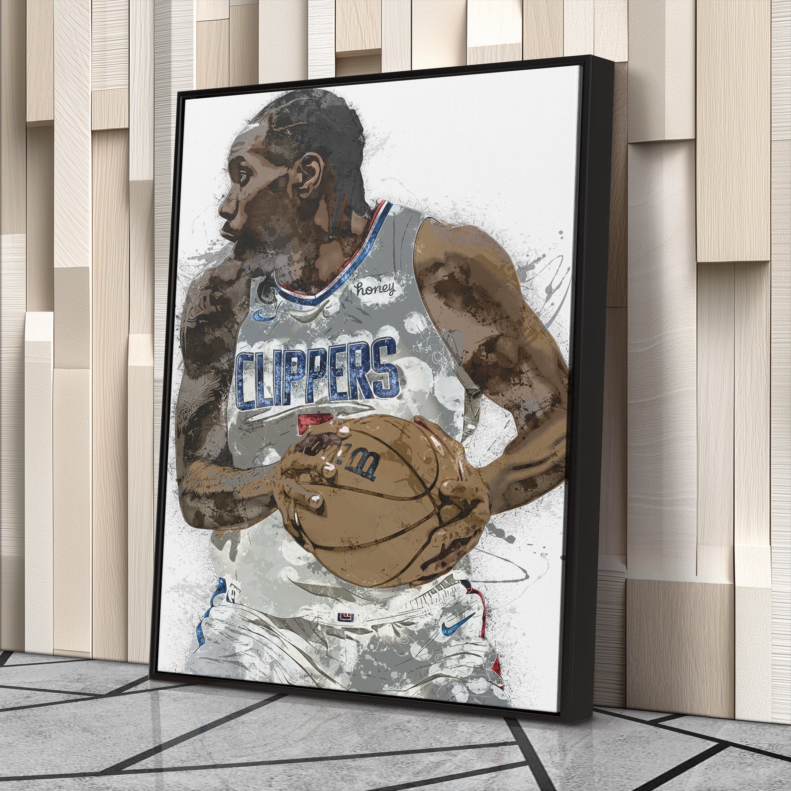 Kawhi Leonard Canvas Art – Los Angeles Clippers Wall Decor