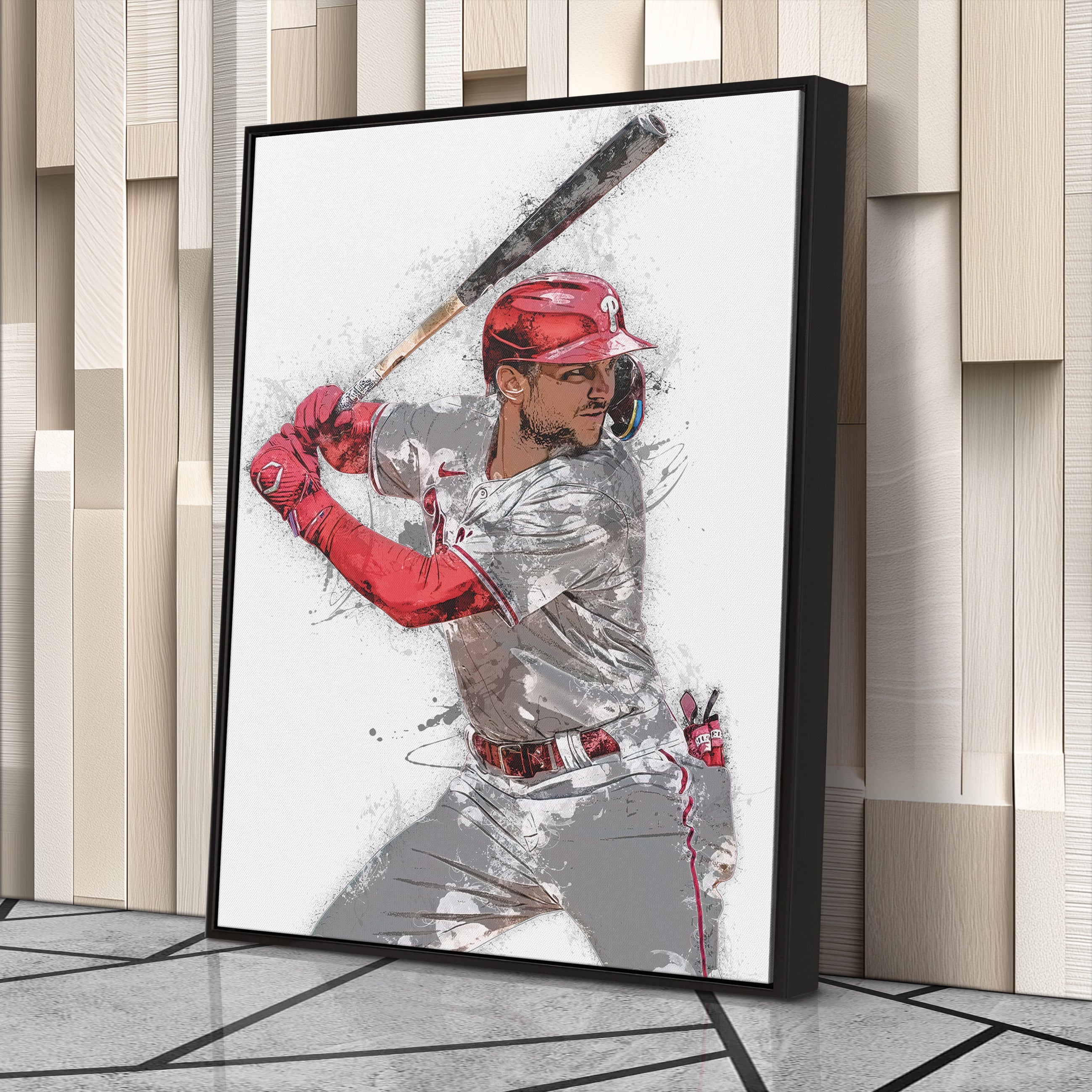 Trea Turner Canvas Art – Philadelphia Phillies Wall Decor