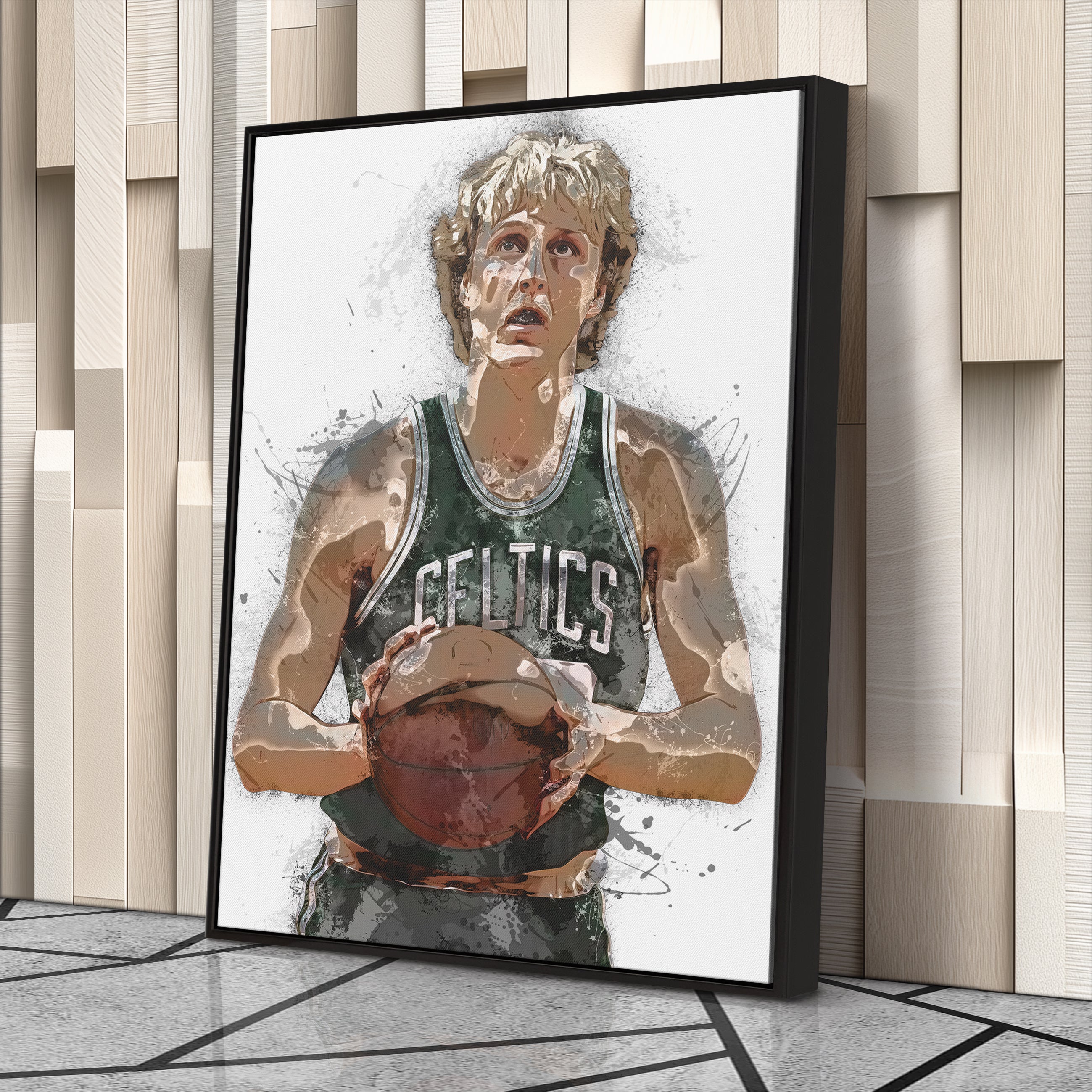 Larry Bird Canvas Art – Boston Celtics Wall Decor