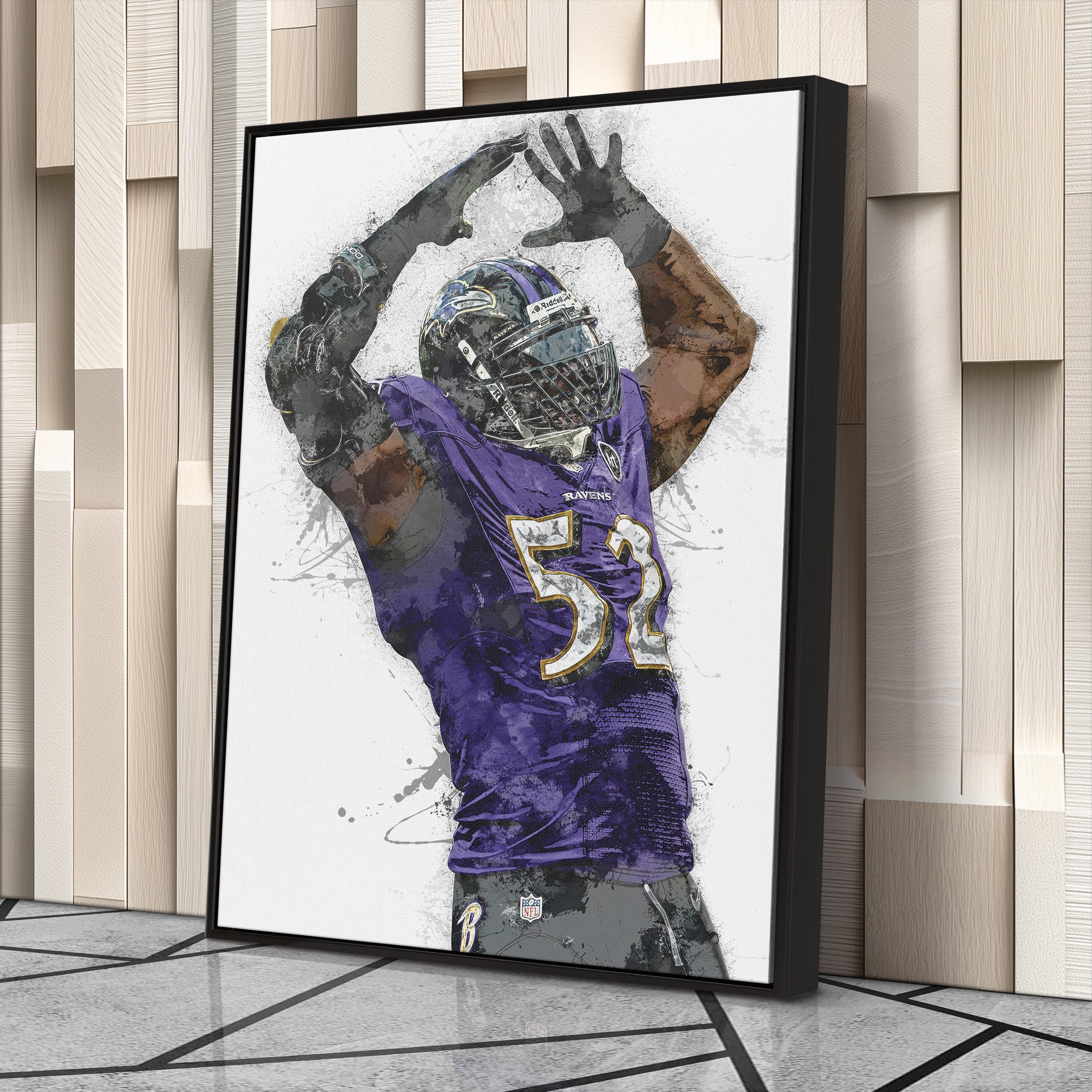 Ray Lewis Wall Art - Baltimore Ravens NFL Wall Decor