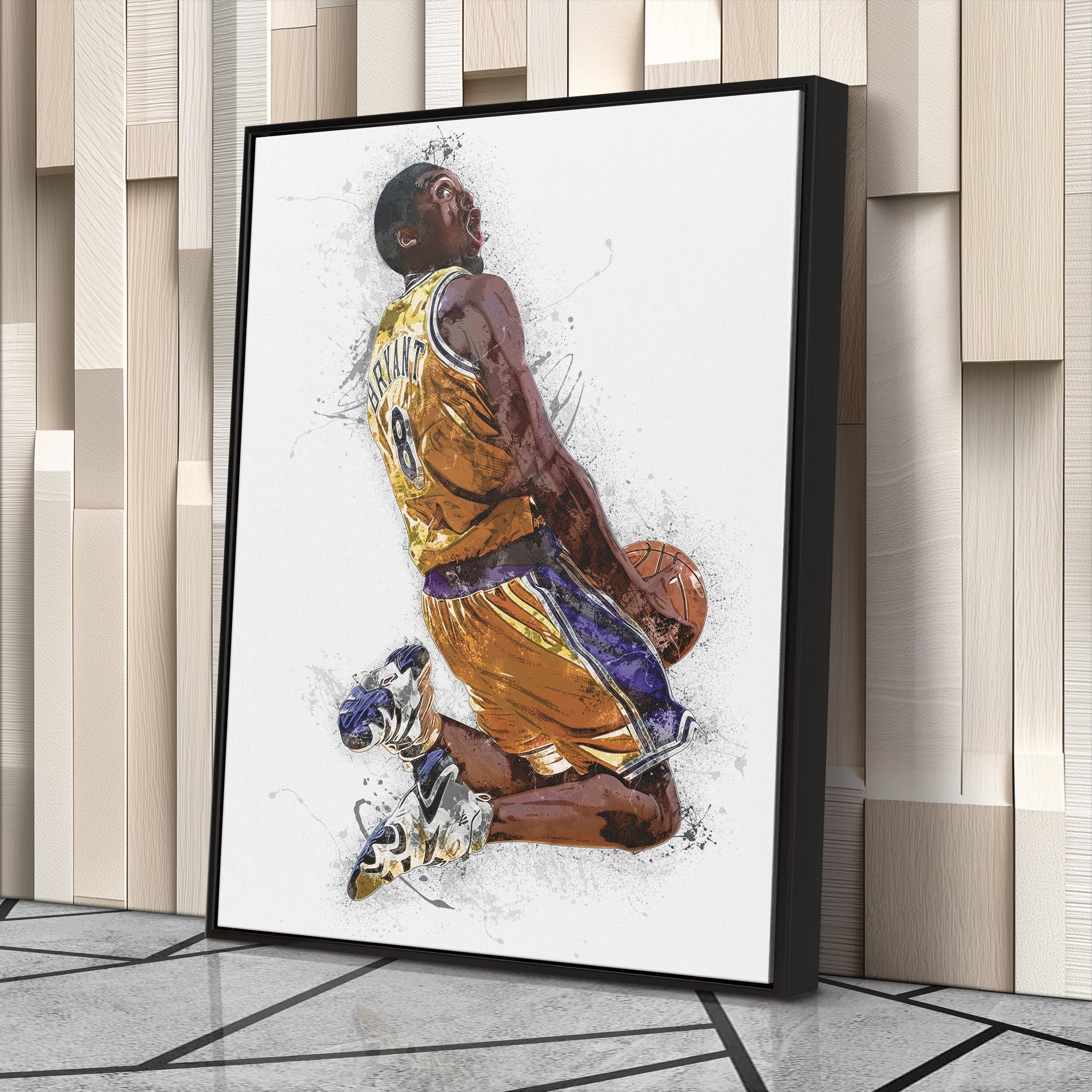 Kobe Bryant Canvas Art – Los Angeles Lakers Wall Decor