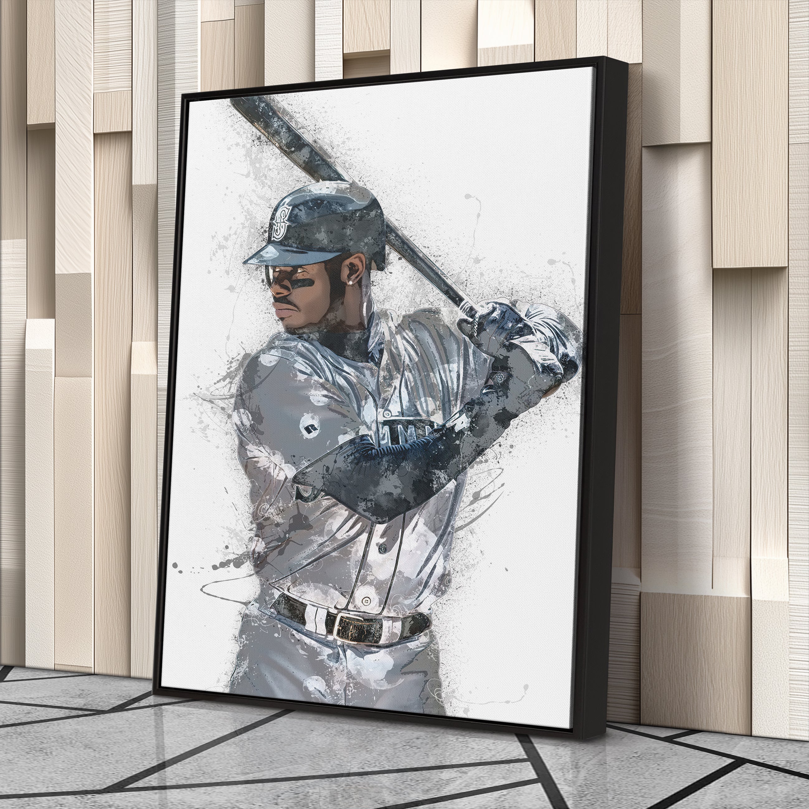Ken Griffey Jr. Canvas Art – Seattle Mariners Wall Decor