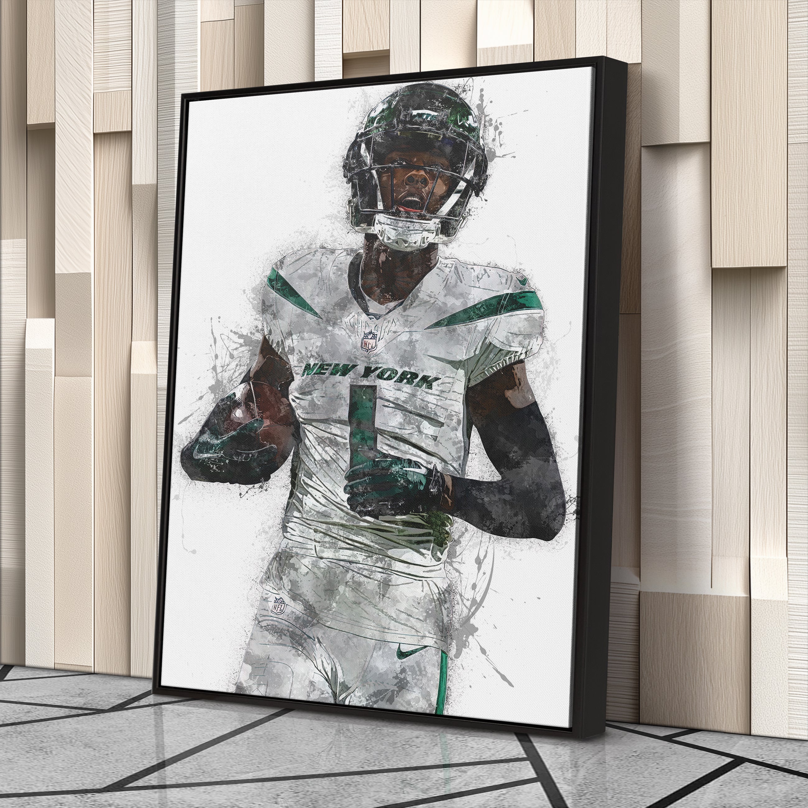 Sauce Gardner Canvas Art – New York Jets Wall Decor