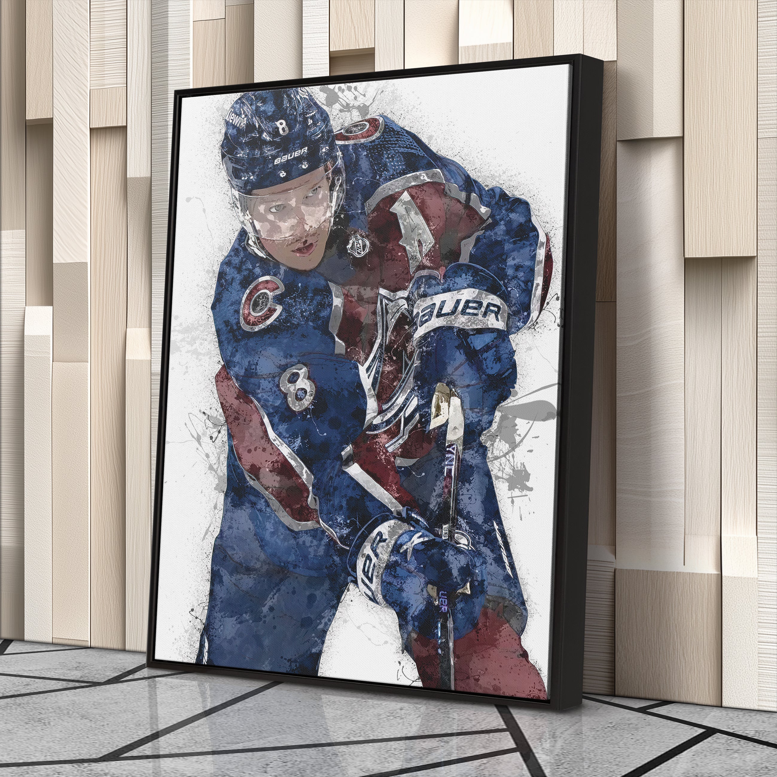 Cale Makar Canvas Art – Colorado Avalanche Wall Decor