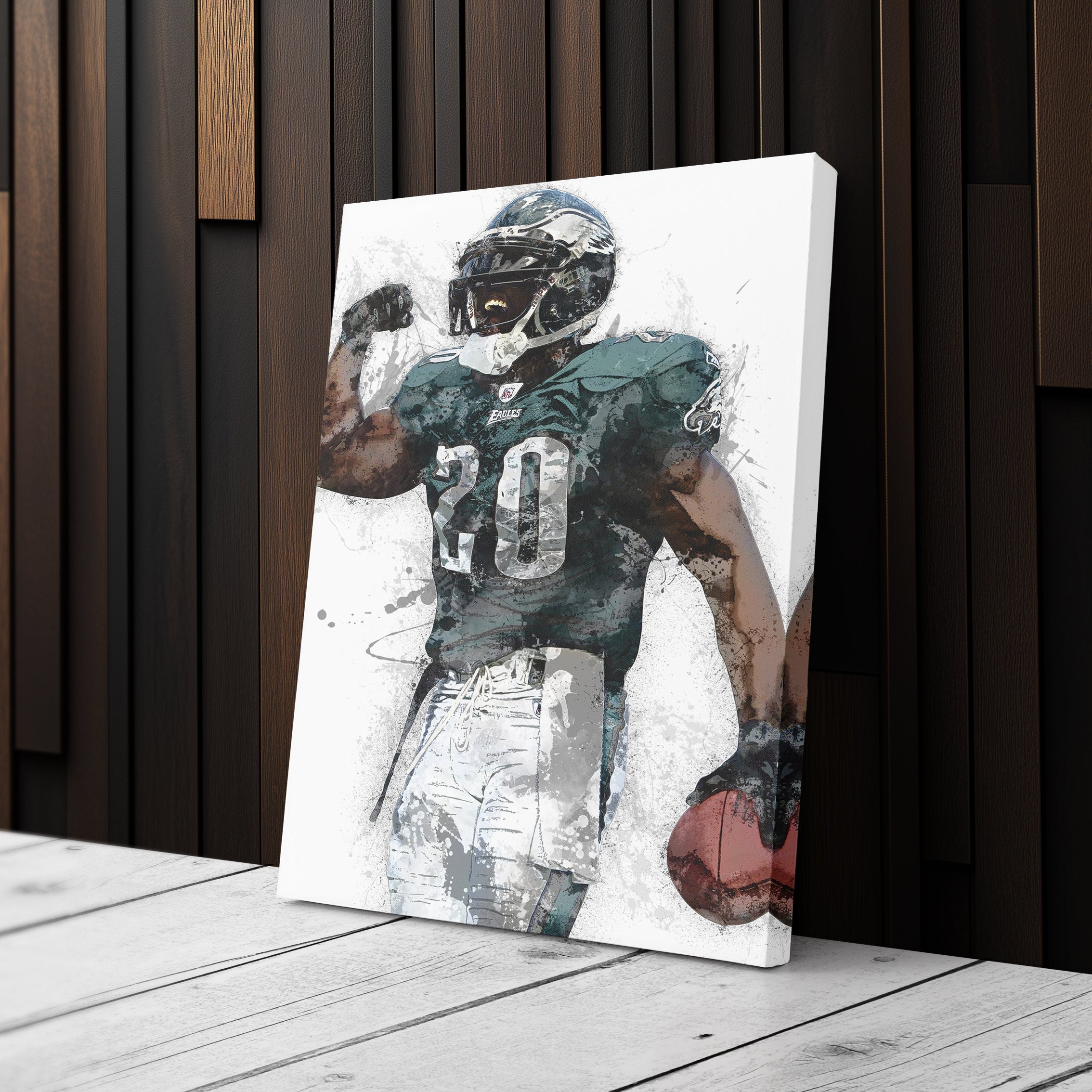 Brian Dawkins Canvas Art – Philadelphia Eagles Wall Decor