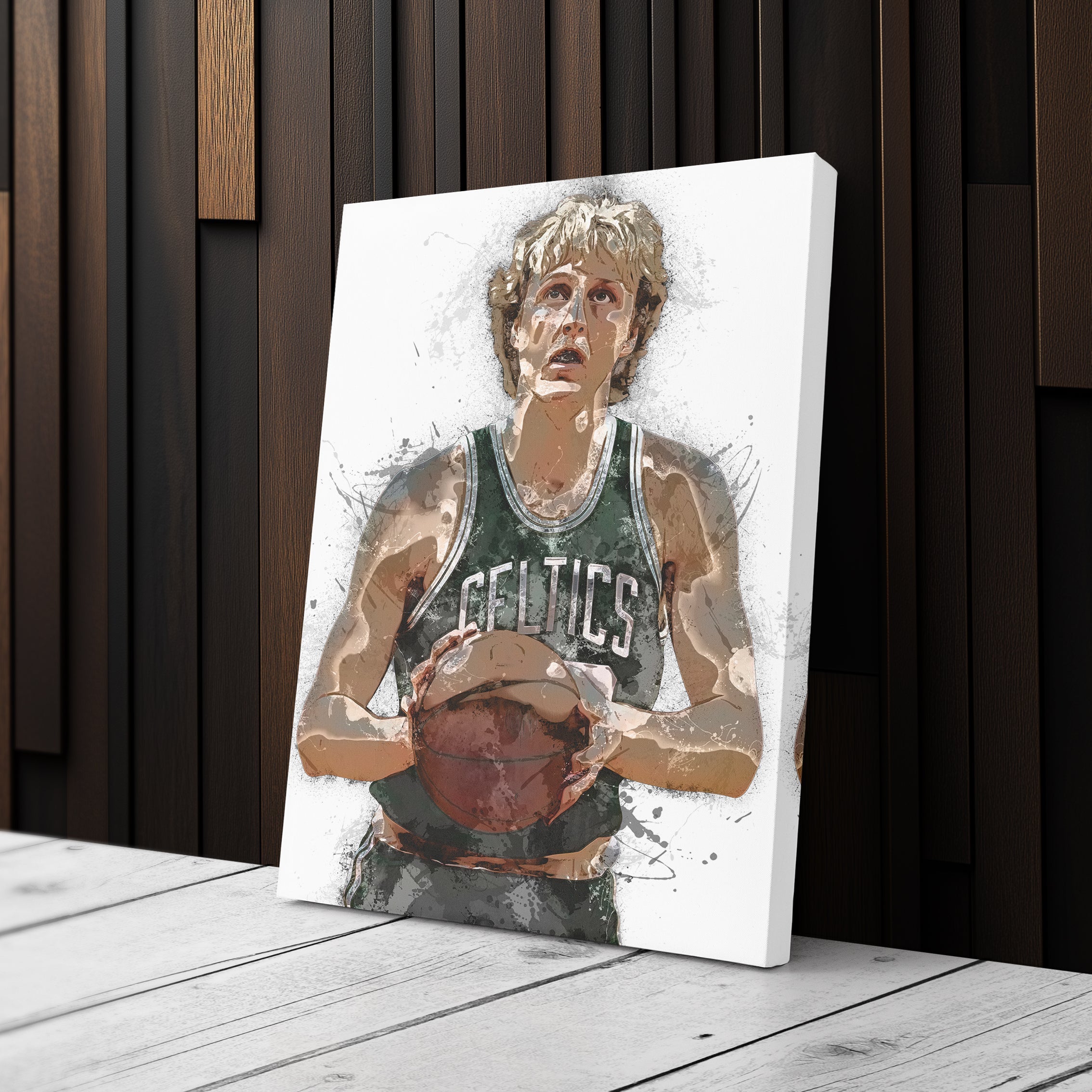 Larry Bird Canvas Art – Boston Celtics Wall Decor
