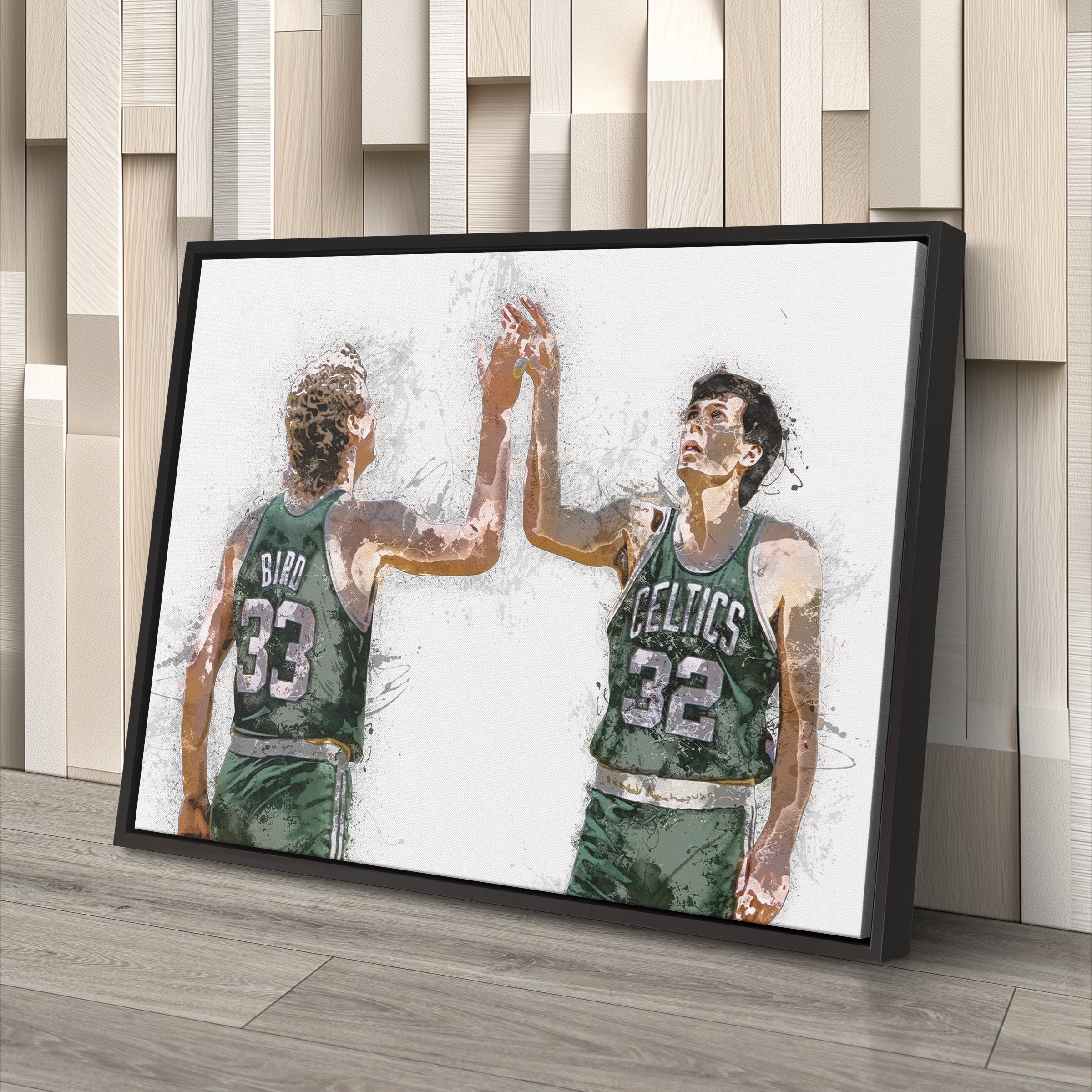Larry Bird & Kevin McHale Canvas Art – Boston Celtics Wall Decor