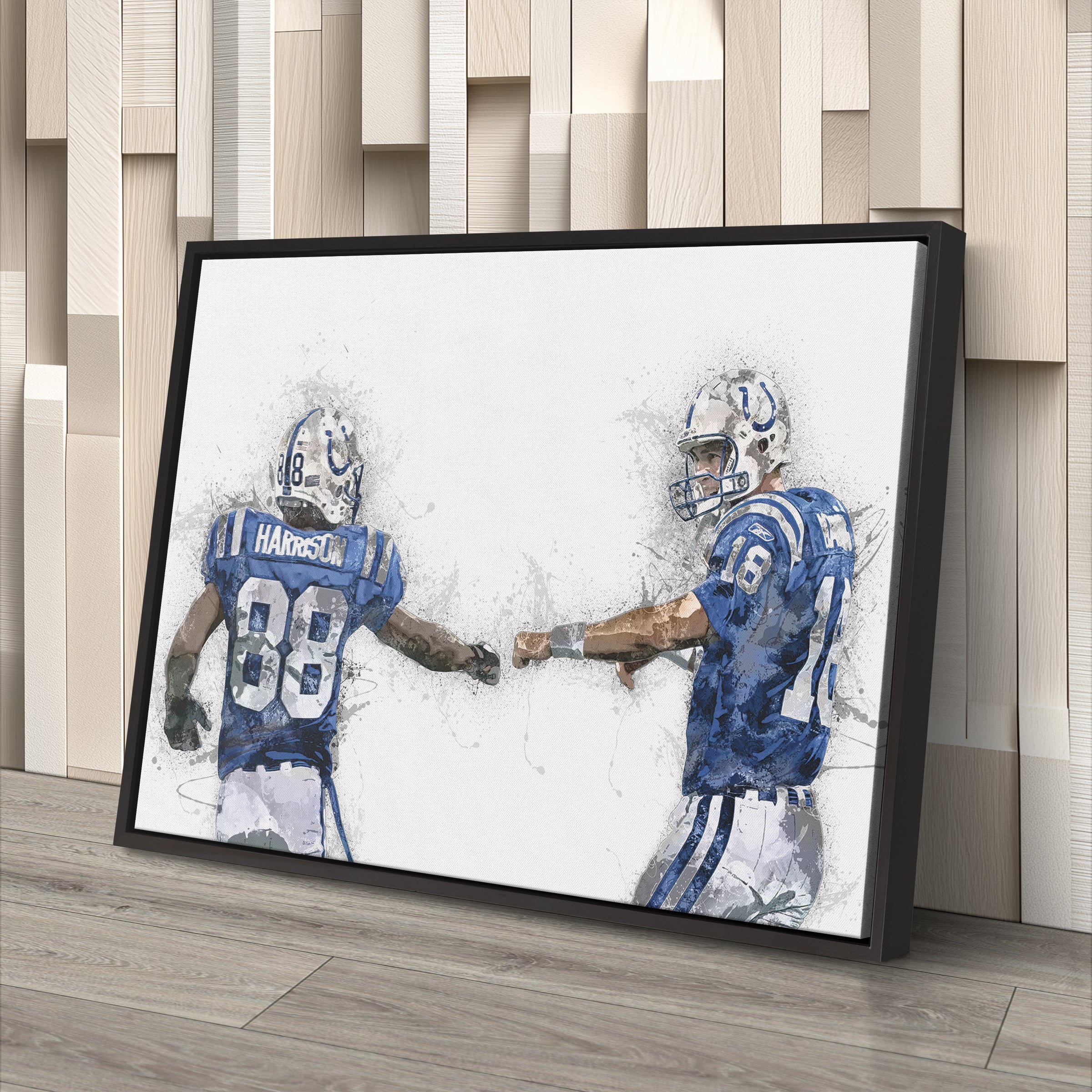 Peyton Manning & Marvin Harrison Canvas Art – Indianapolis Colts Wall Decor