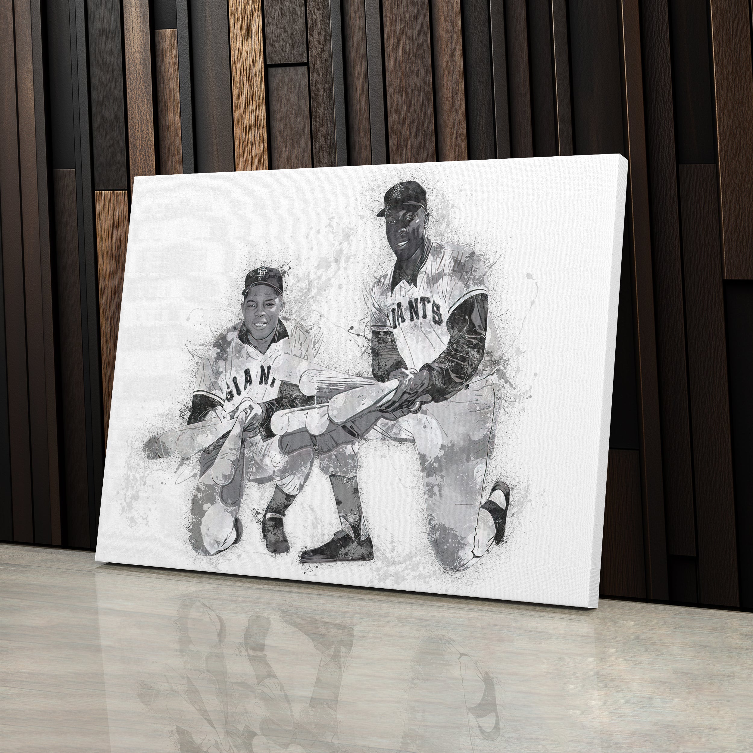 Willie Mays & Willie McCovey Canvas Art – San Francisco Giants Wall Decor