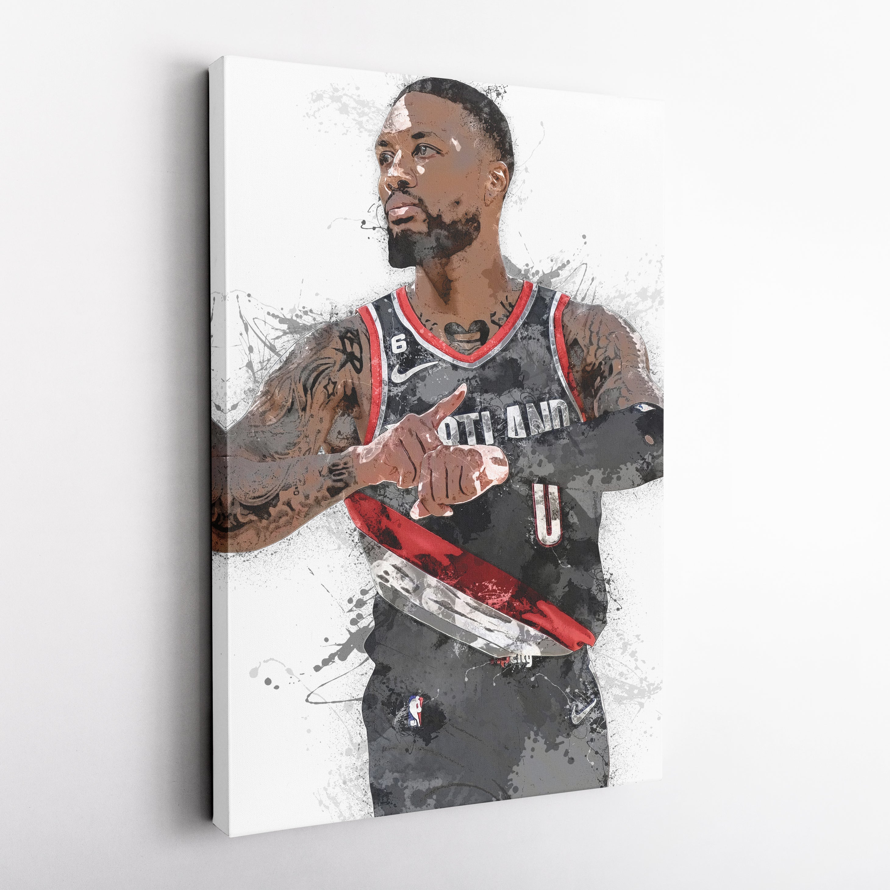 Damian Lillard Canvas Art – Portland Trail Blazers Superstar Wall Decor
