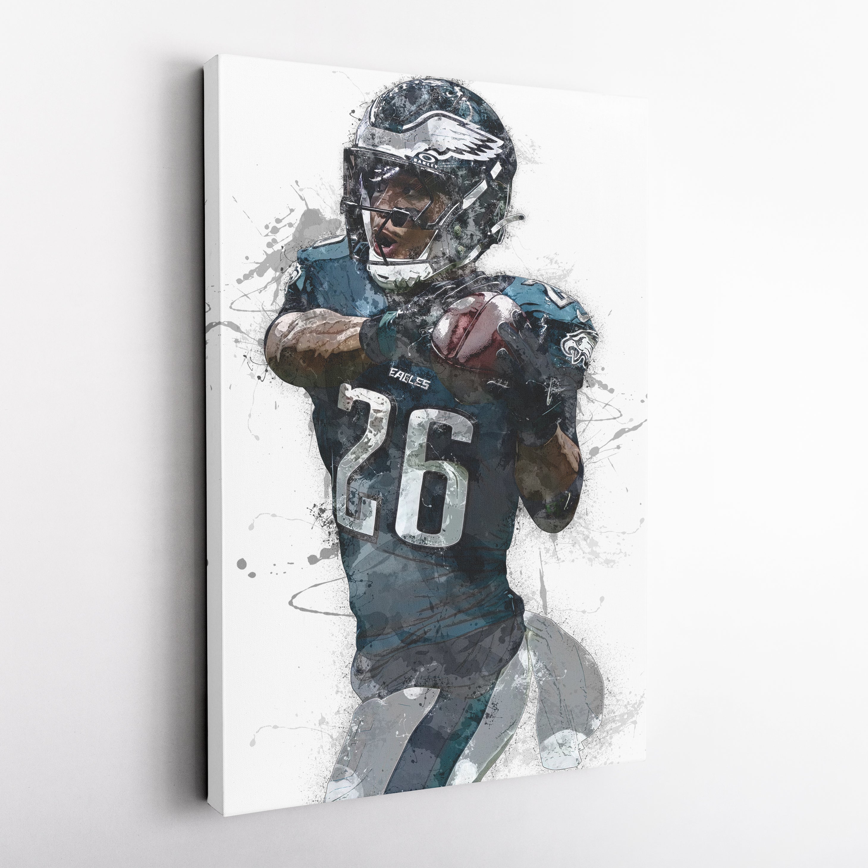 Saquon Barkley Canvas Art - Philadelphia Eagles Wall Decor
