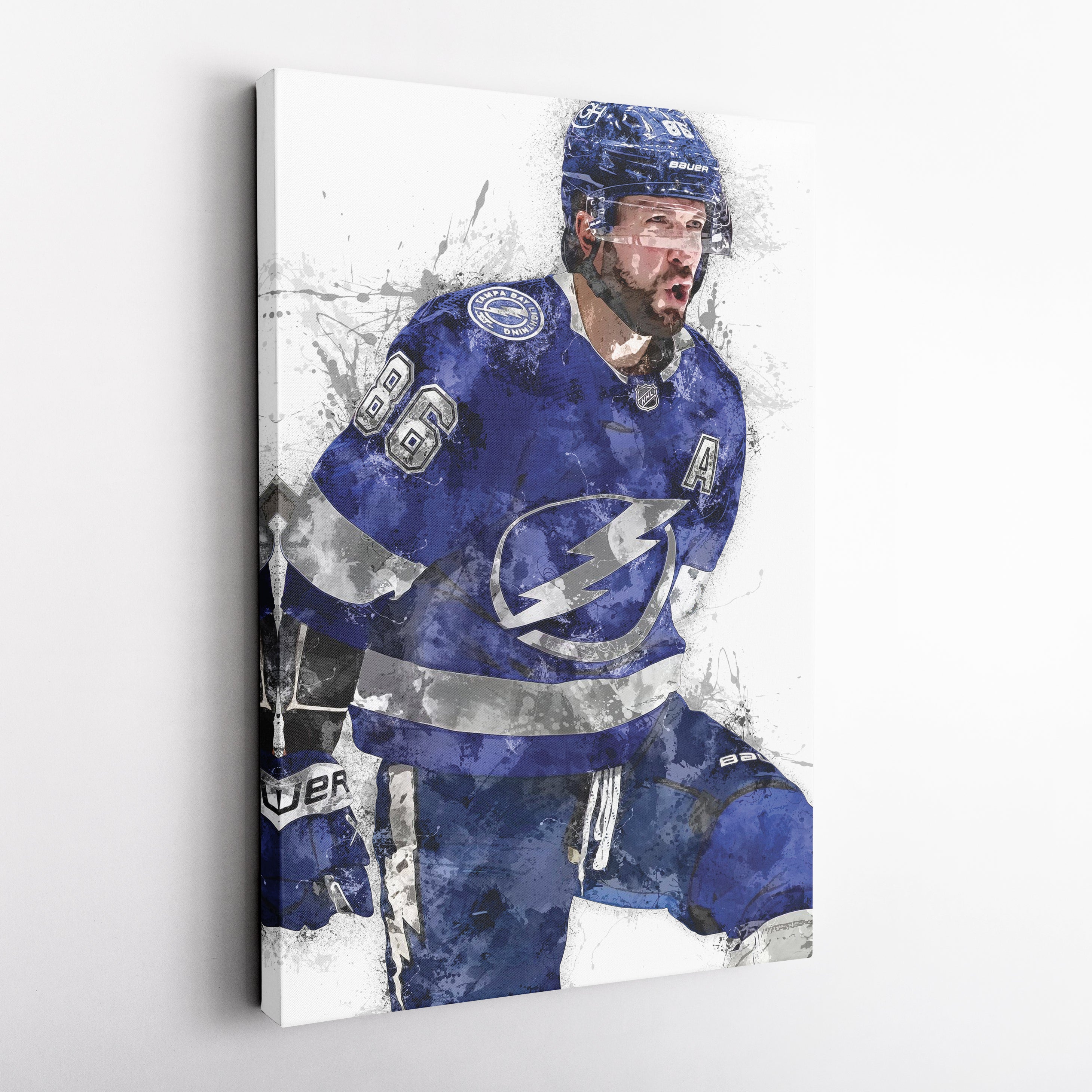 Nikita Kucherov Canvas Art – Tampa Bay Lightning Wall Decor