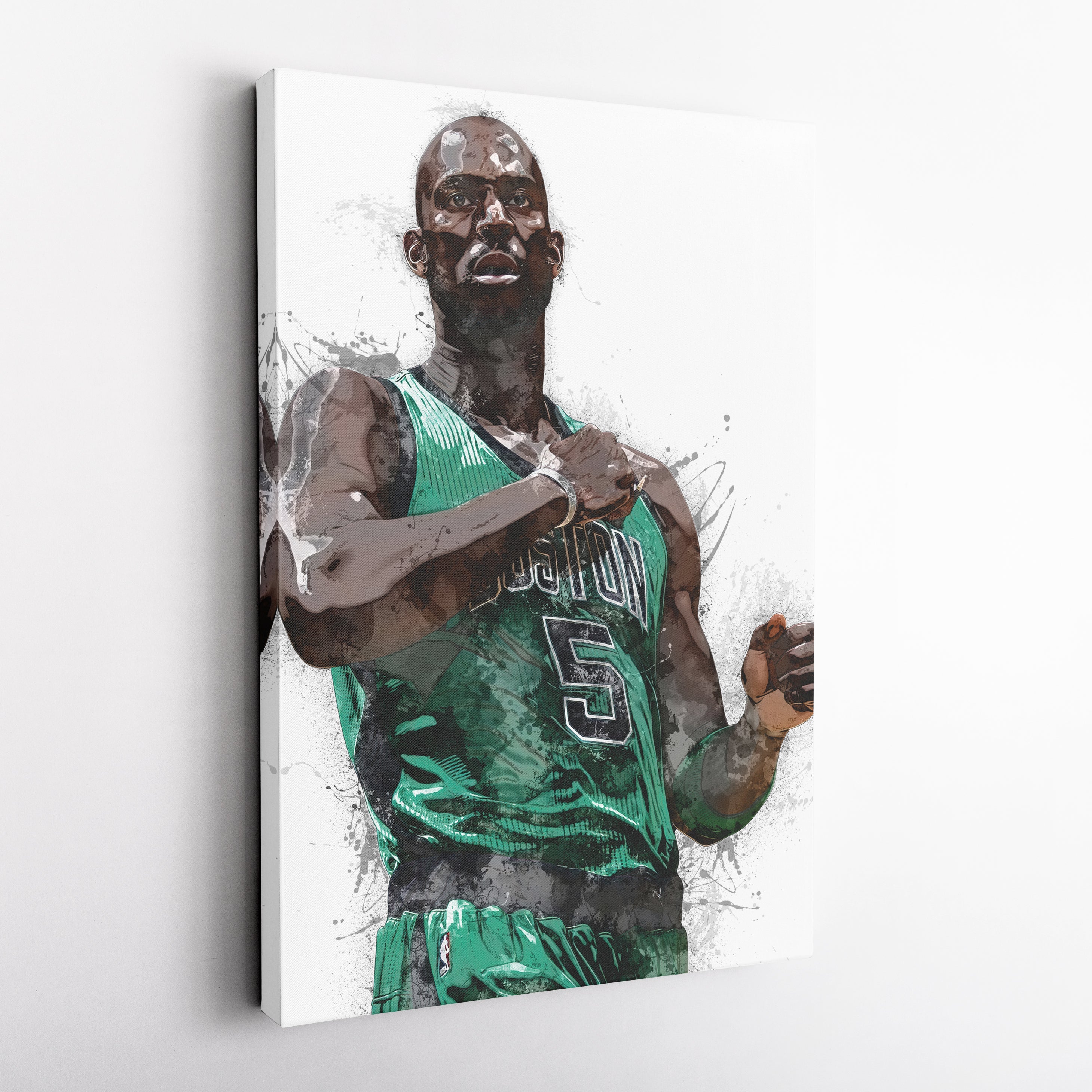 Kevin Garnett Canvas Art – Boston Celtics Wall Decor