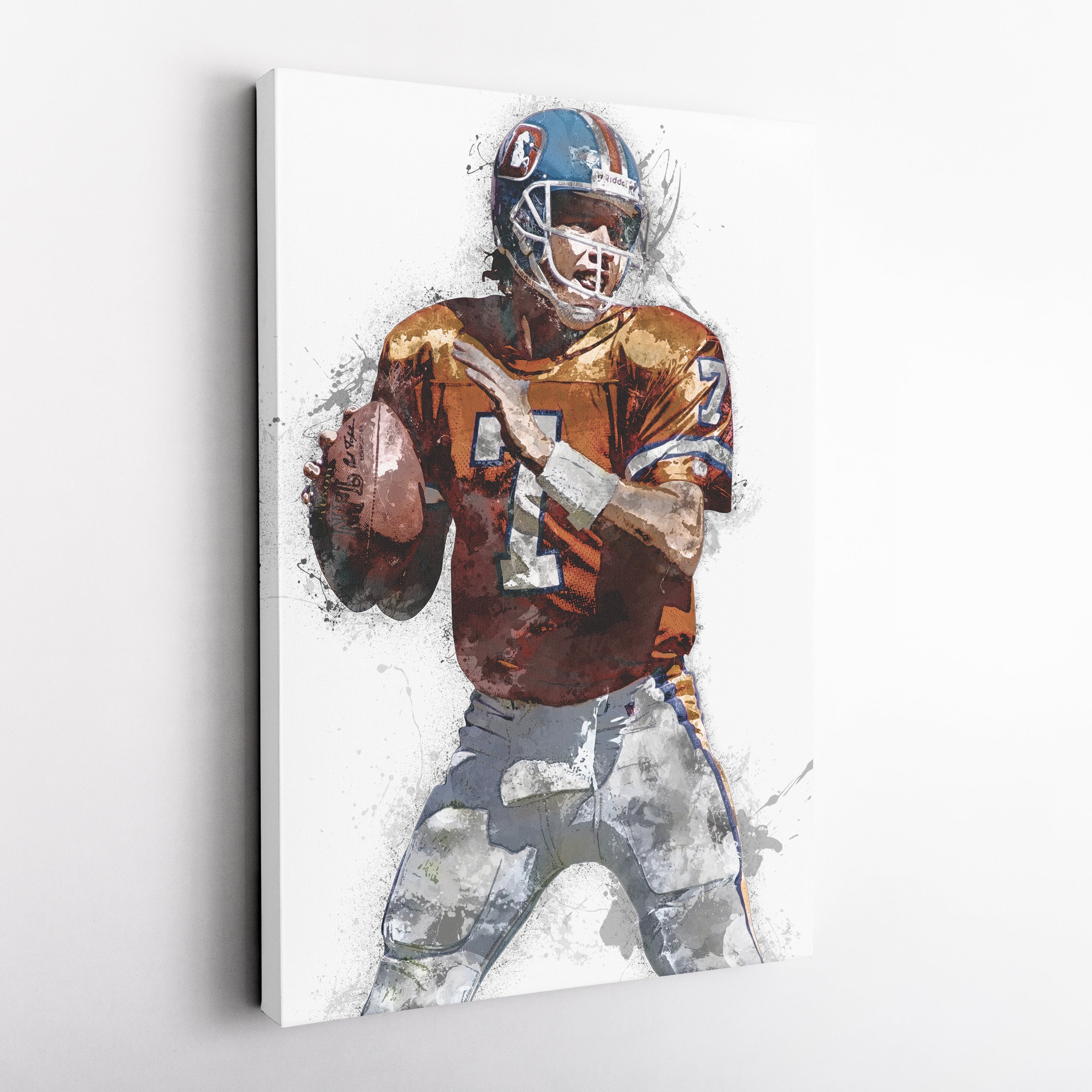 John Elway Canvas Art – Denver Broncos Wall Decor