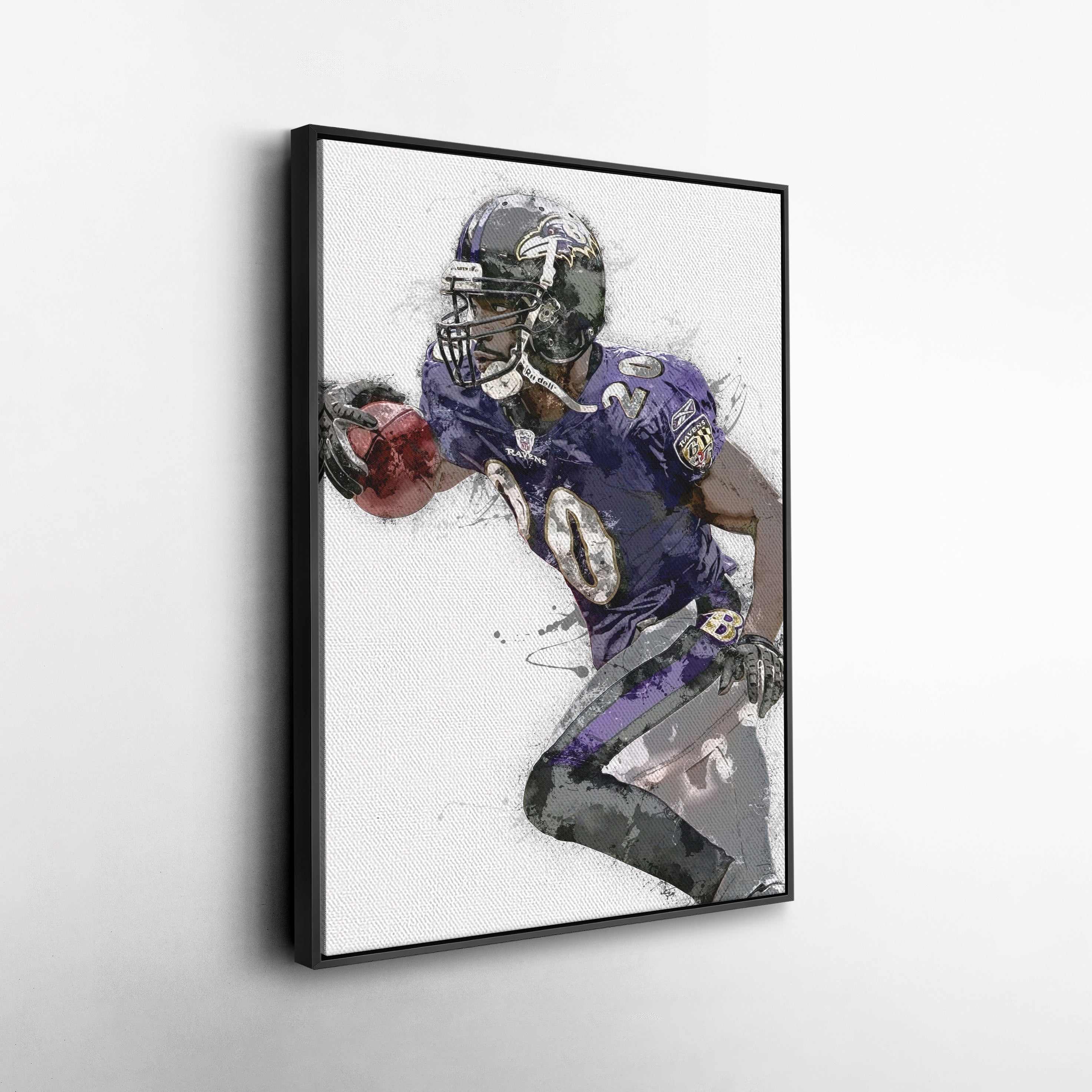 Ed Reed Canvas Art – Baltimore Ravens Wall Decor