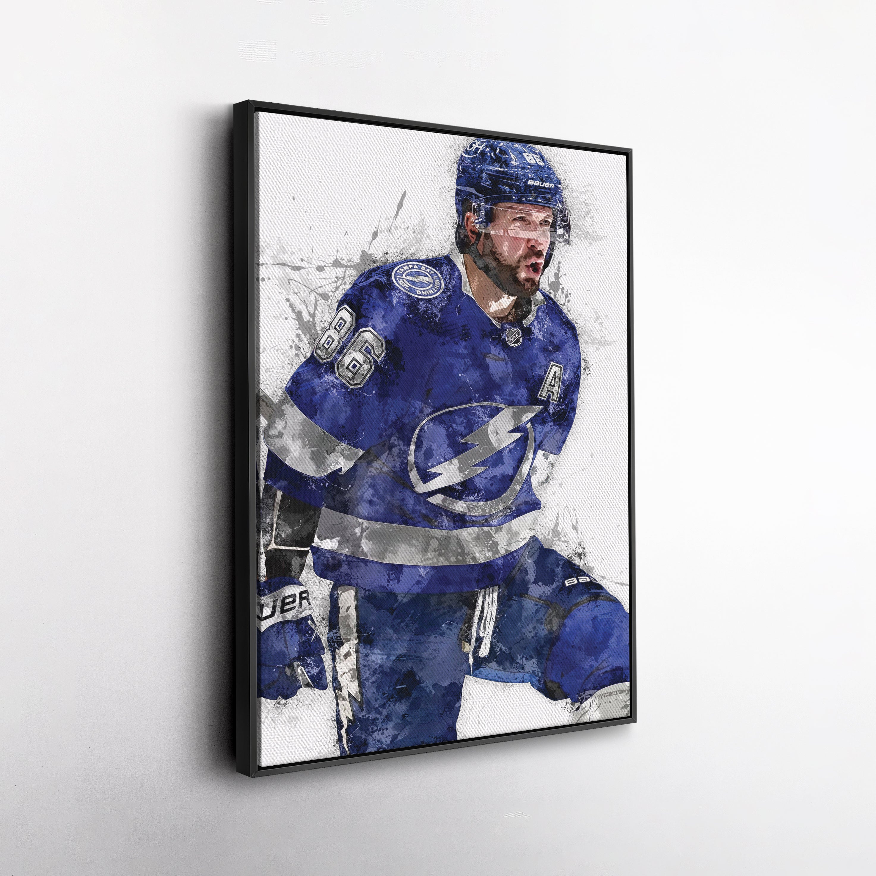 Nikita Kucherov Canvas Art – Tampa Bay Lightning Wall Decor