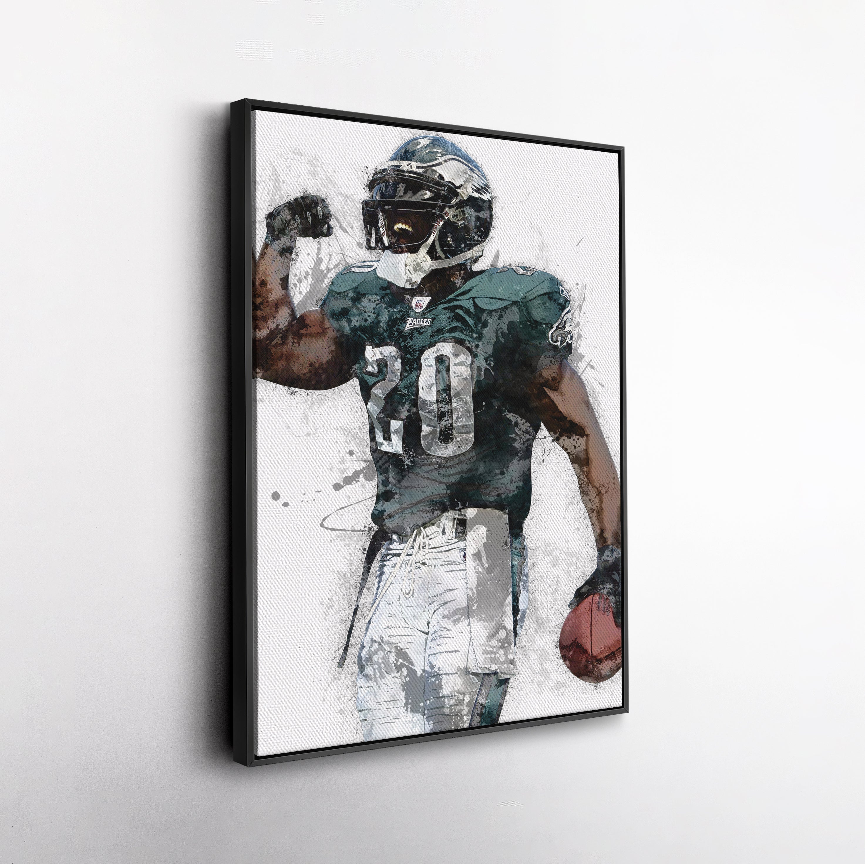 Brian Dawkins Canvas Art – Philadelphia Eagles Wall Decor