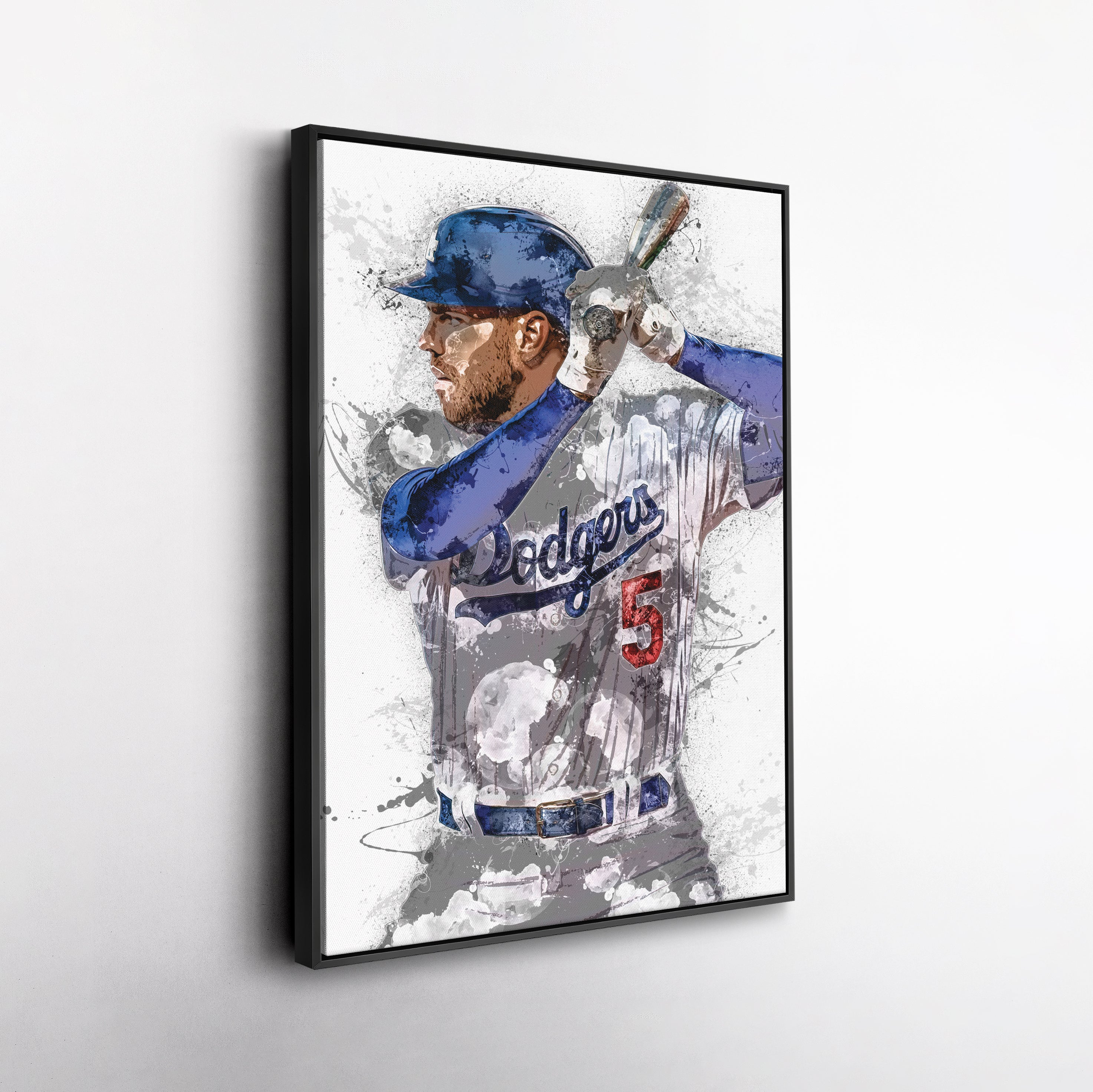 Freddie Freeman Canvas Art – Los Angeles Dodgers Wall Decor