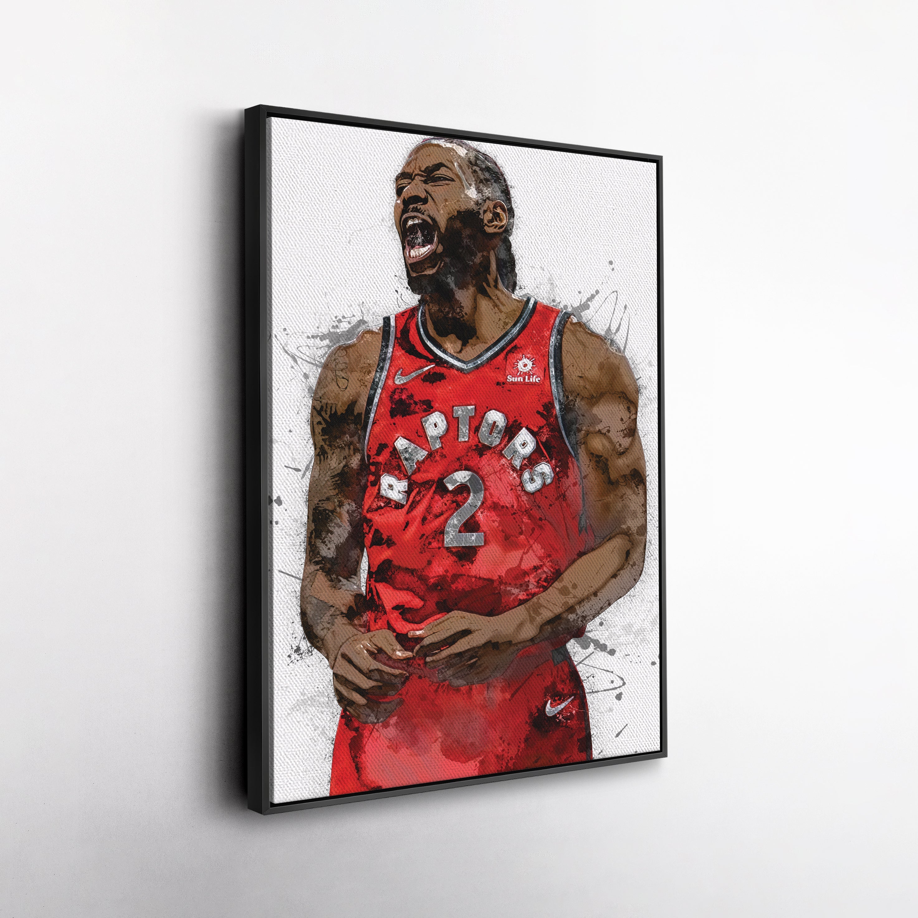 Kawhi Leonard Canvas Art – Toronto Raptors Wall Decor