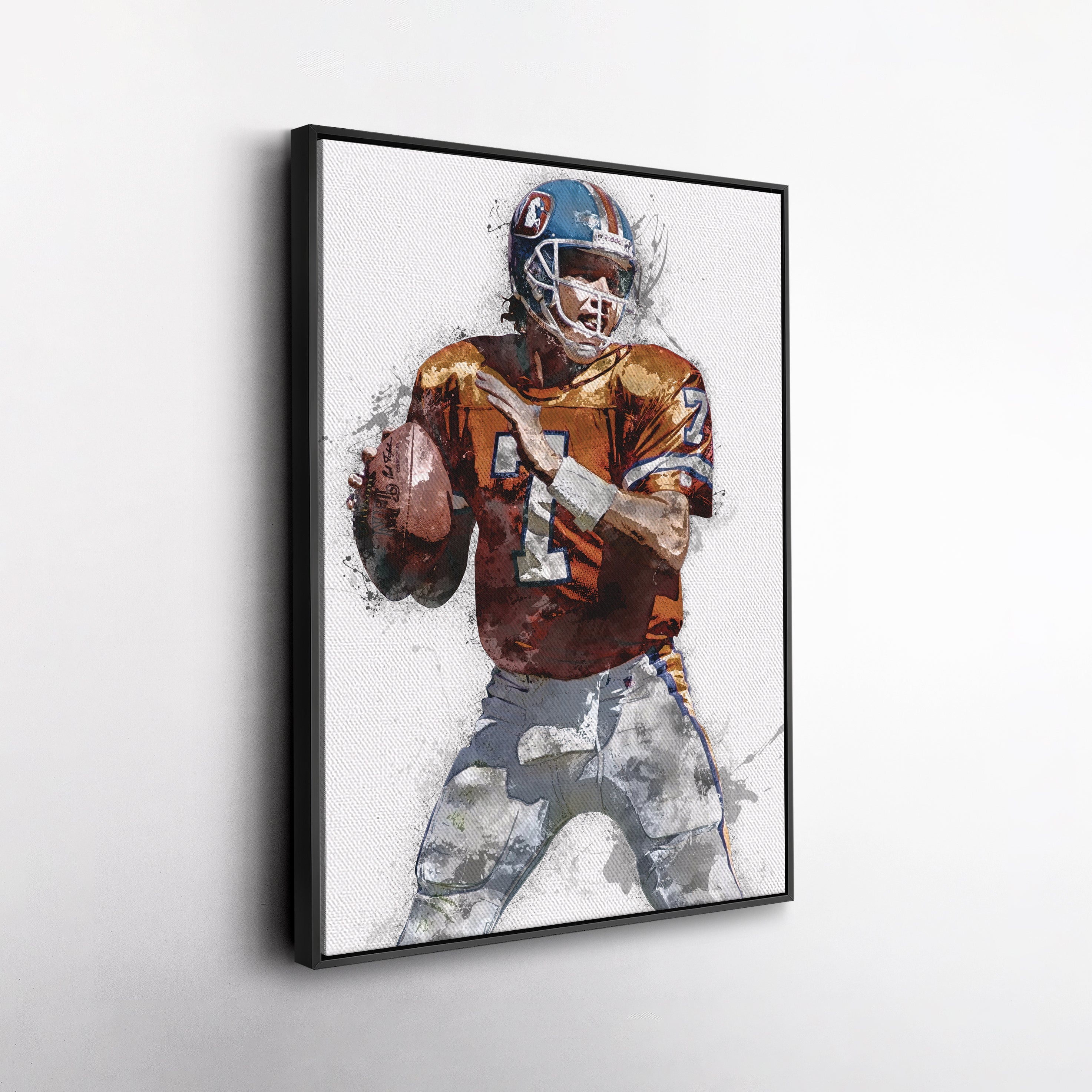 John Elway Canvas Art – Denver Broncos Wall Decor