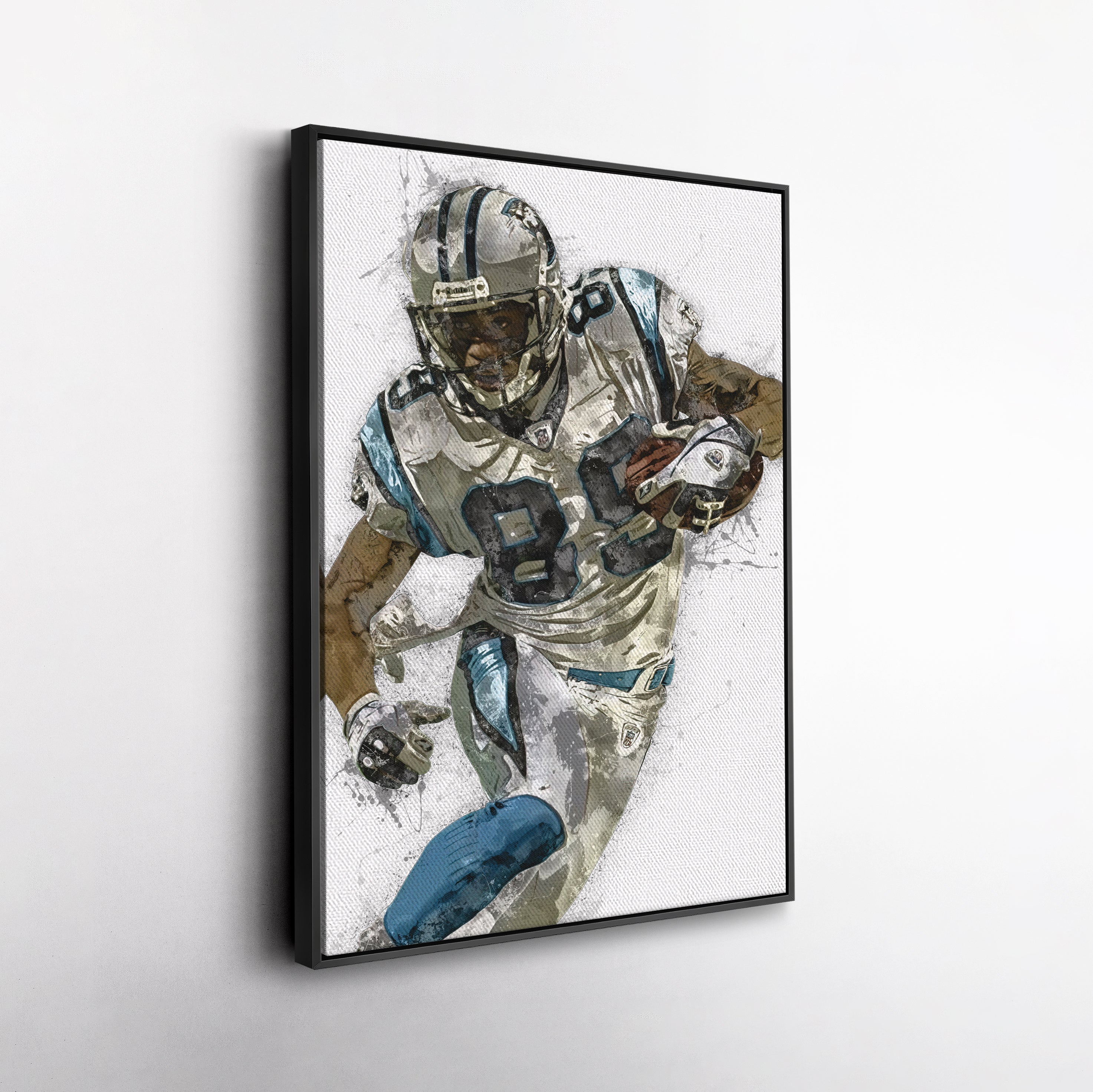 Steve Smith Canvas Art – Carolina Panthers Wall Decor