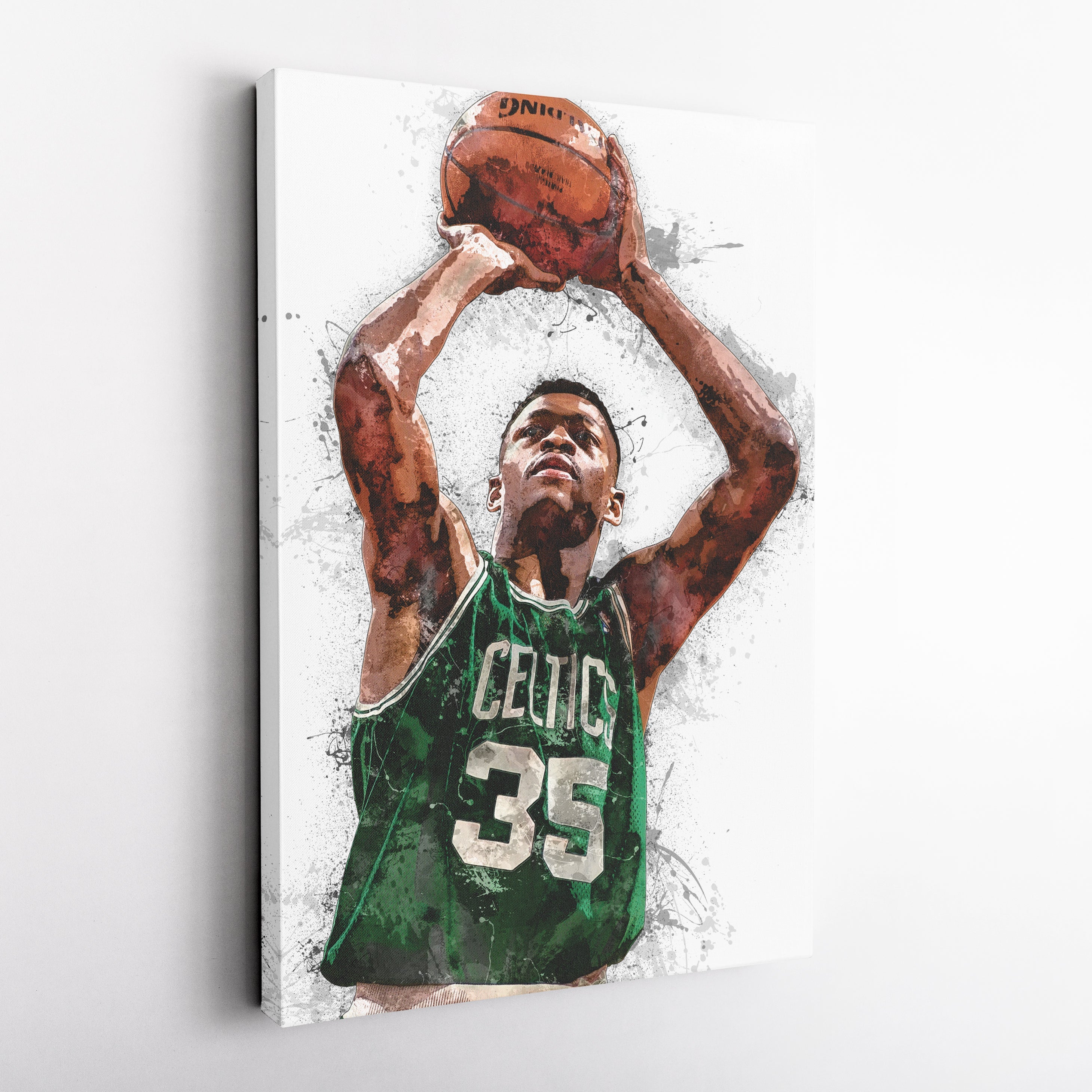 Reggie Lewis Canvas Art – Boston Celtics Wall Decor