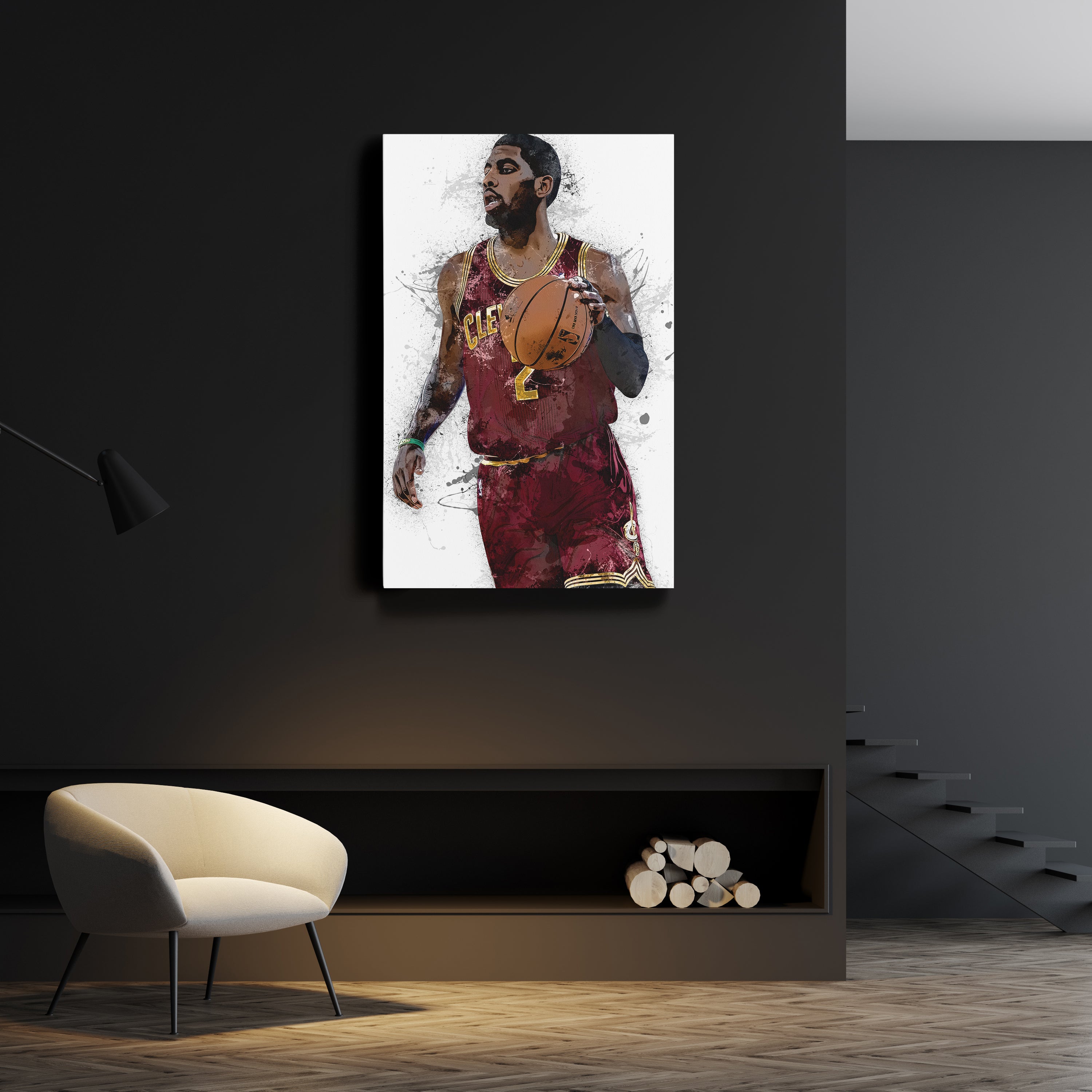 Kyrie Irving Canvas Art – Cleveland Cavaliers Wall Decor