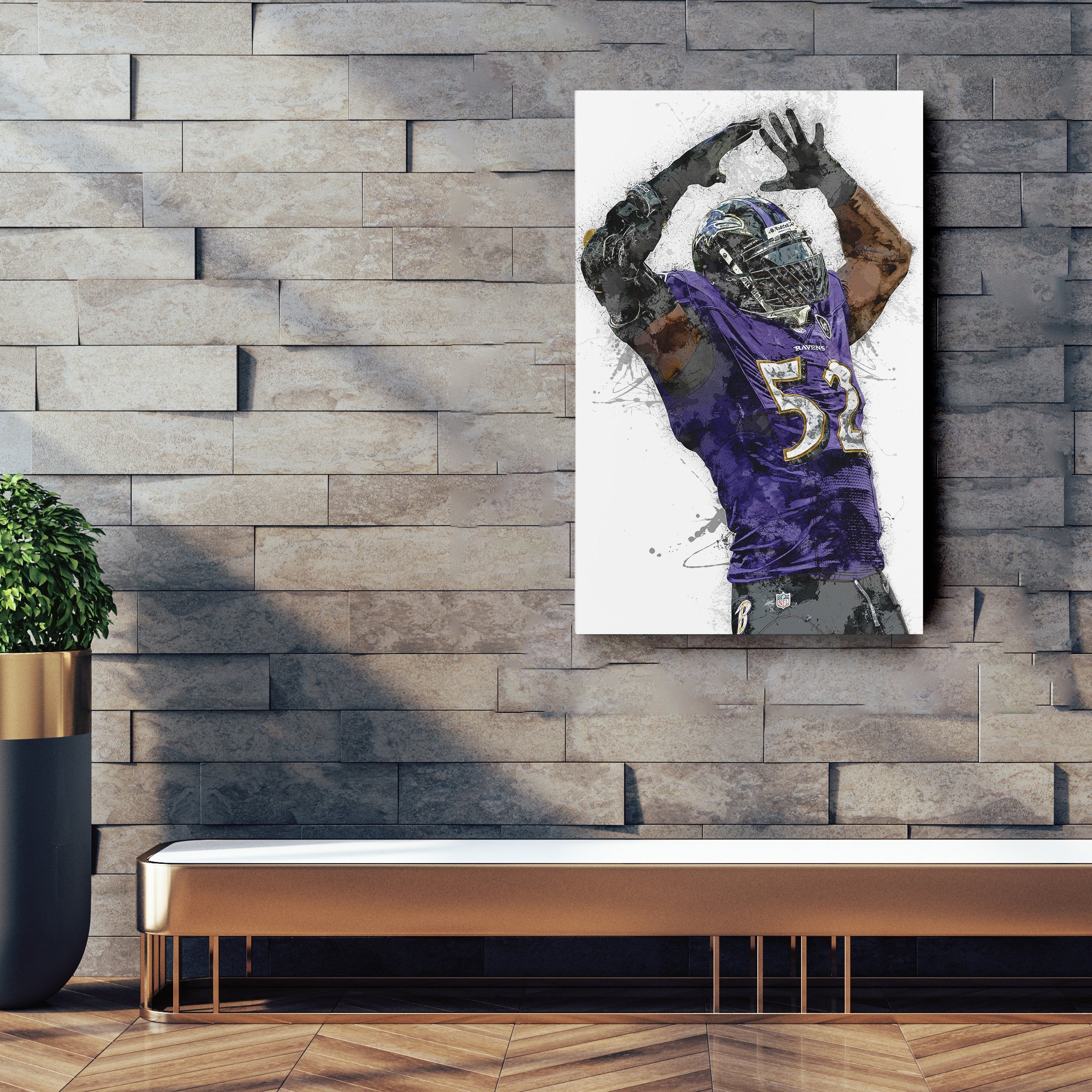 Ray Lewis Wall Art - Baltimore Ravens NFL Wall Decor