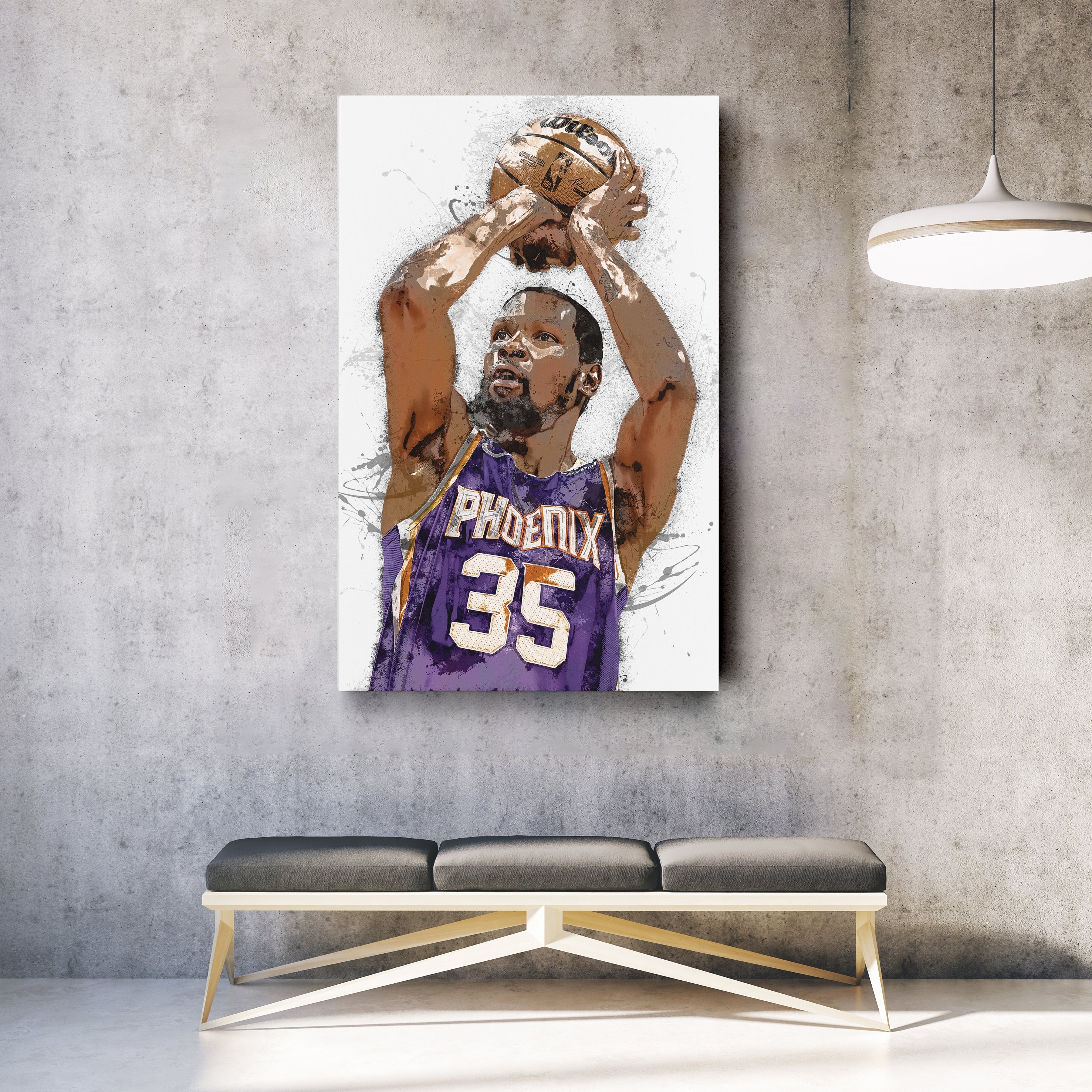 Kevin Durant Canvas Art – Phoenix Suns Wall Decor