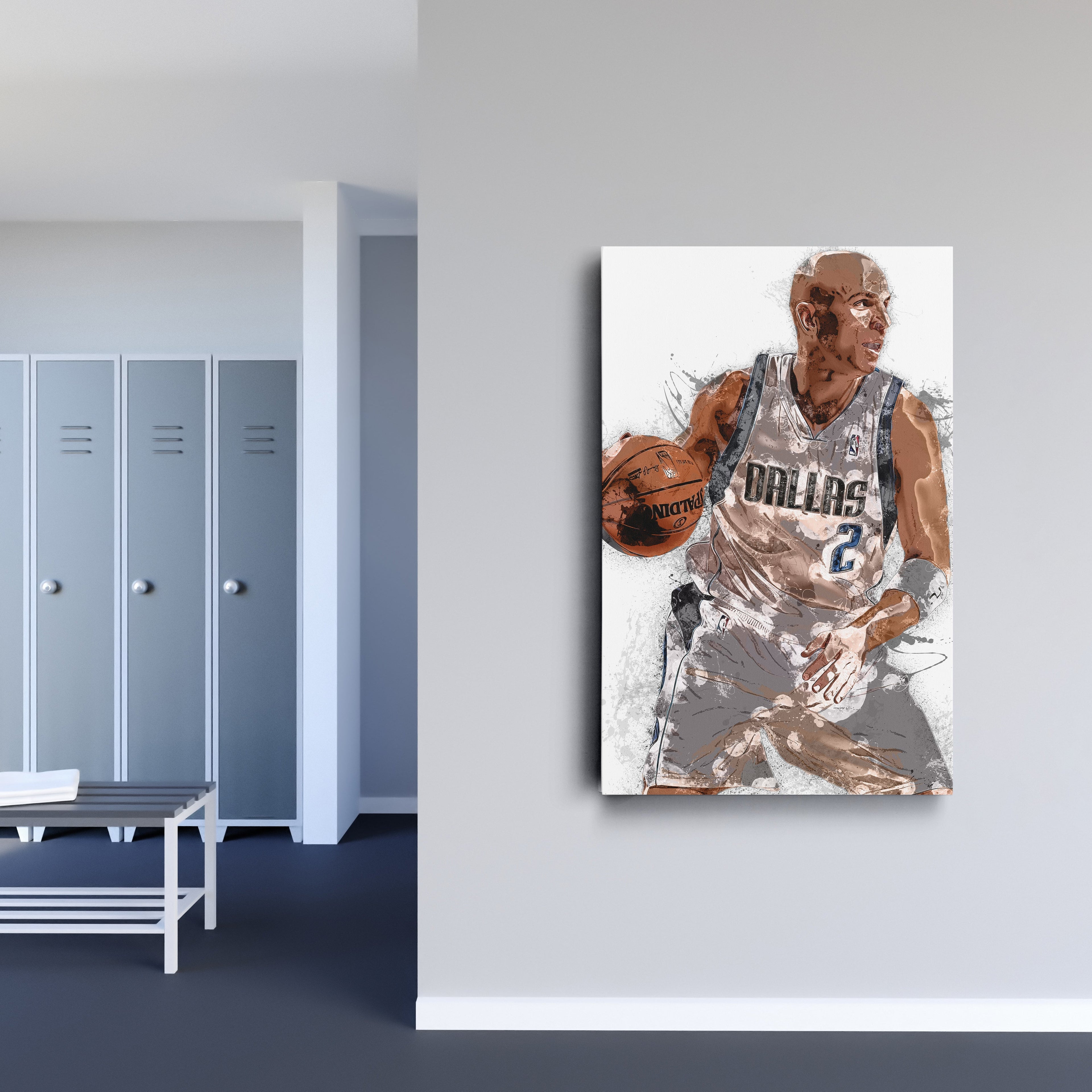 Jason Kidd Canvas Art – Dallas Mavericks Wall Decor
