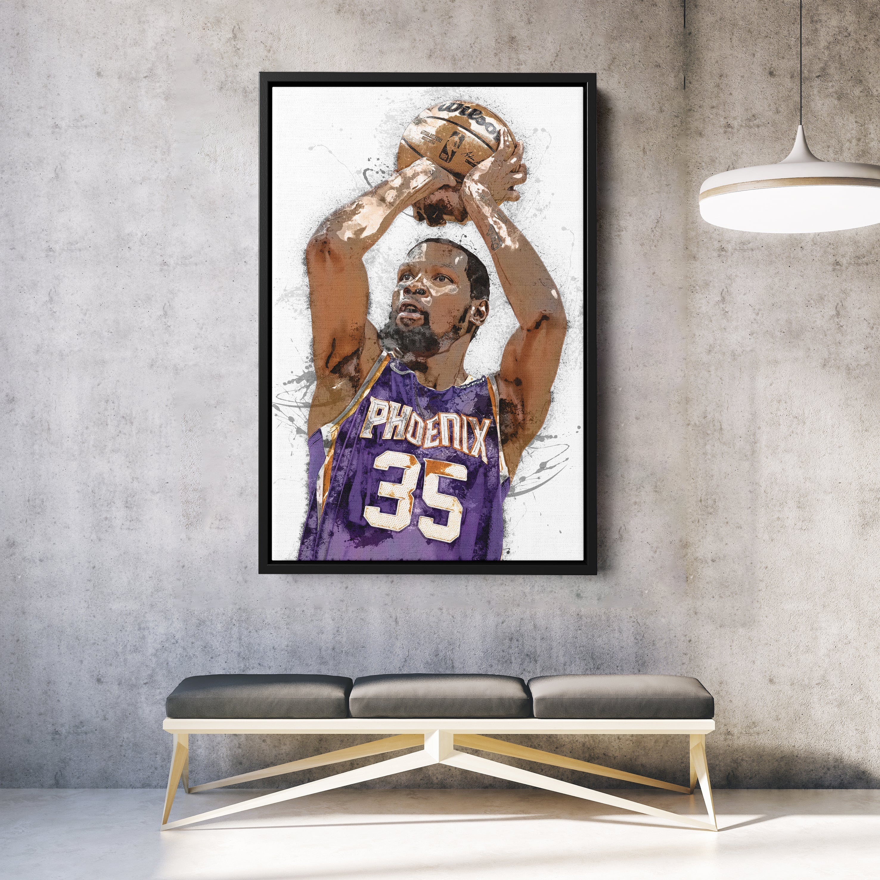 Kevin Durant Canvas Art – Phoenix Suns Wall Decor