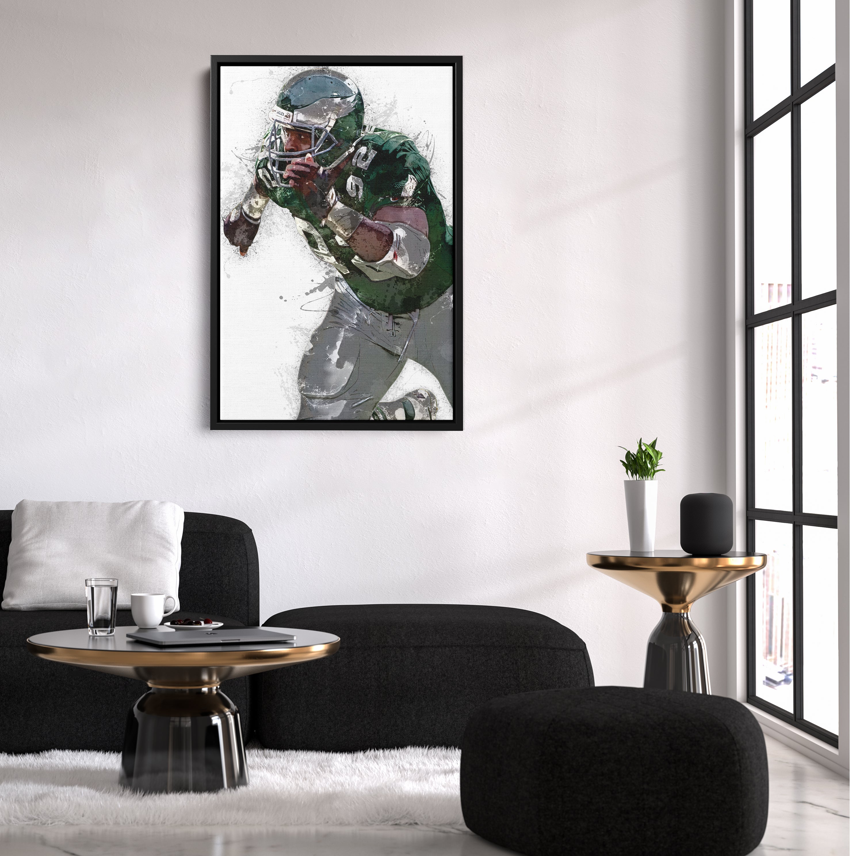 Reggie White Canvas Art – Philadelphia Eagles Wall Decor