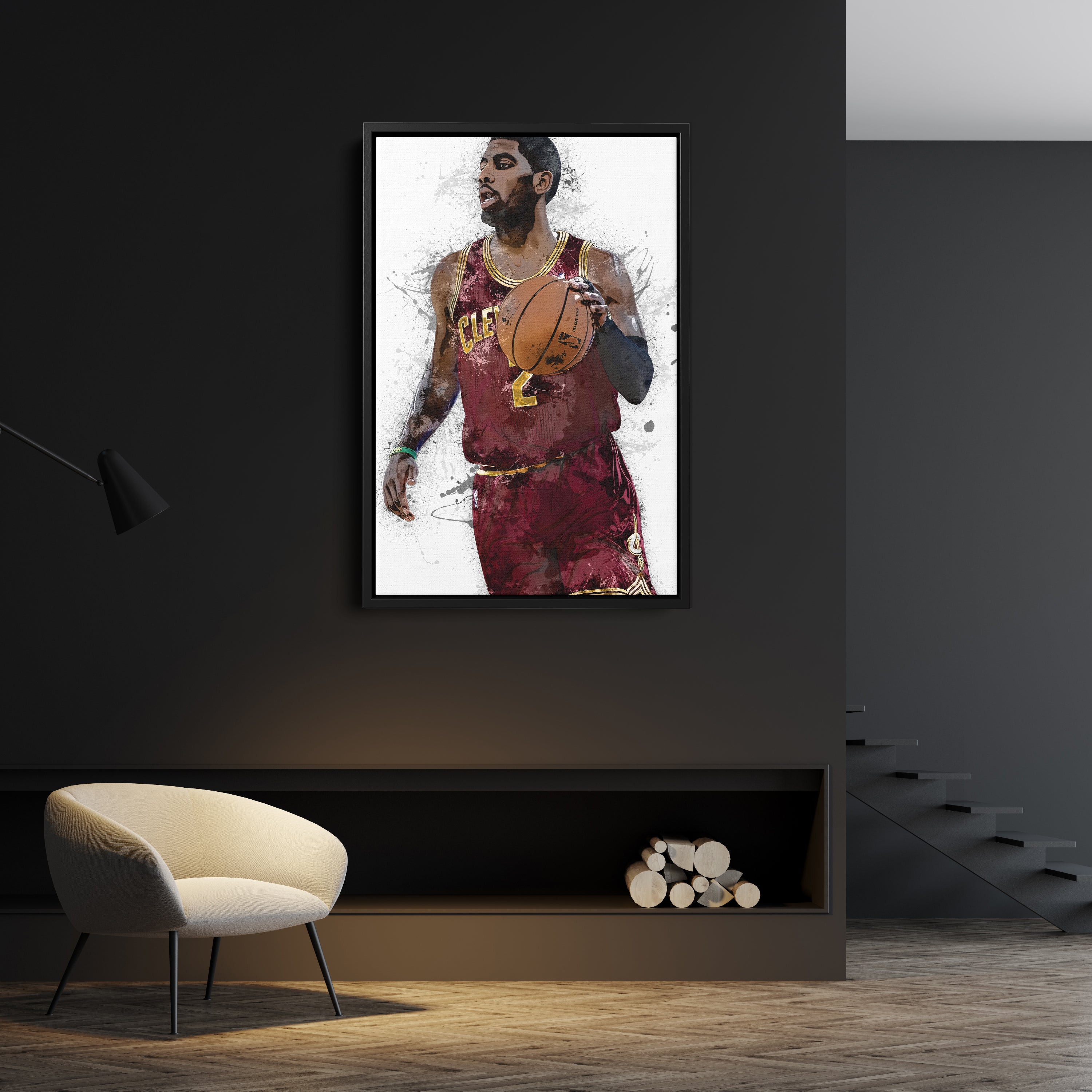 Kyrie Irving Canvas Art – Cleveland Cavaliers Wall Decor