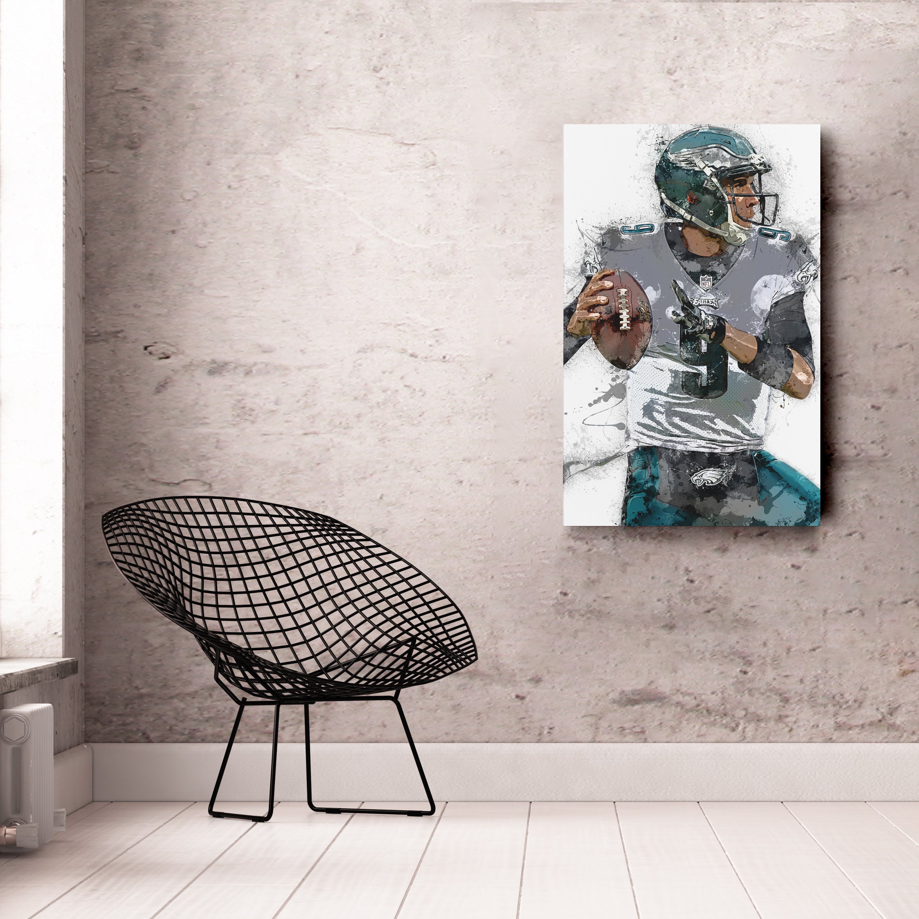 Nick Foles Canvas Art – Philadelphia Eagles Wall Decor