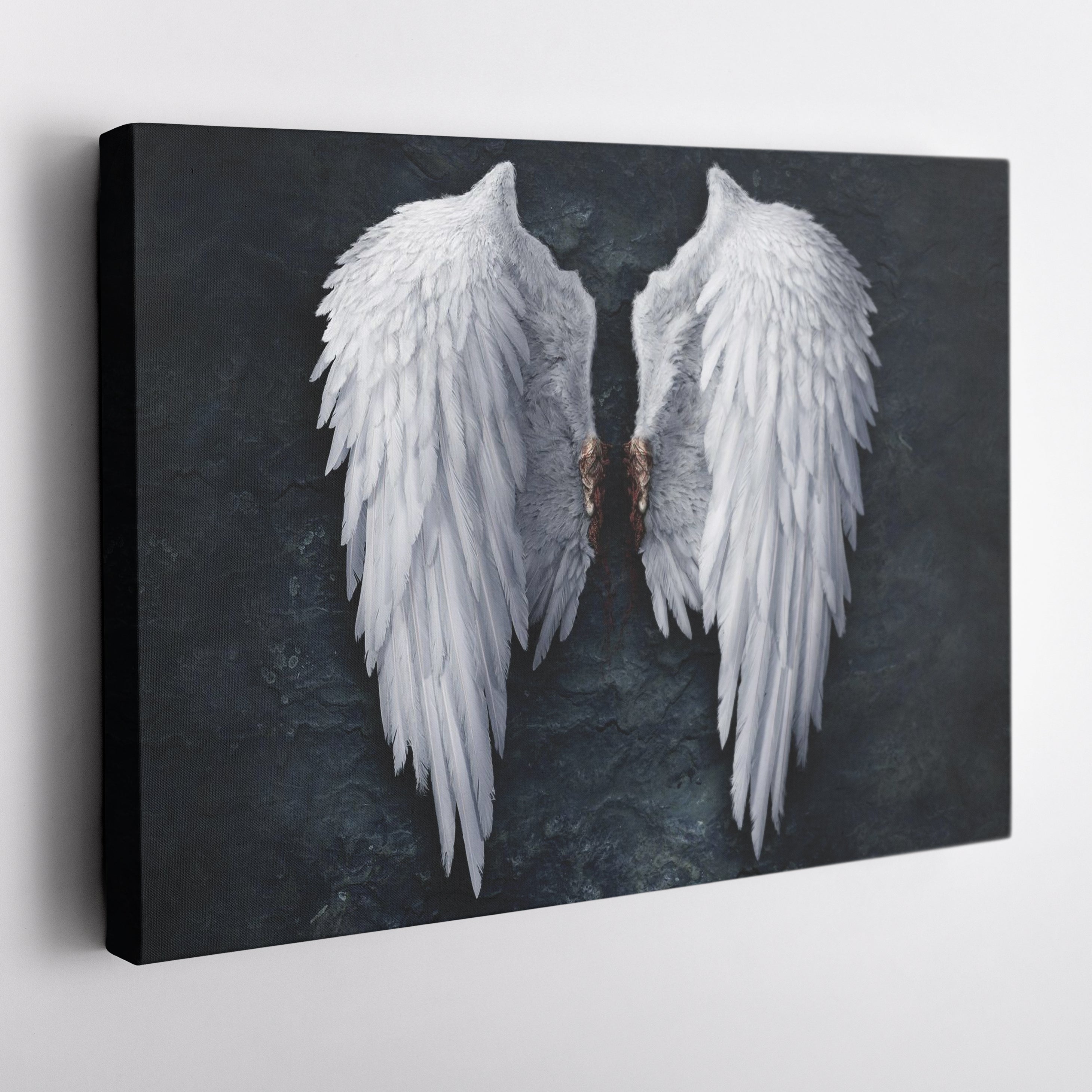 Banksy Angel Wings Canvas Wall Art Decor - Urban Street Art Poster