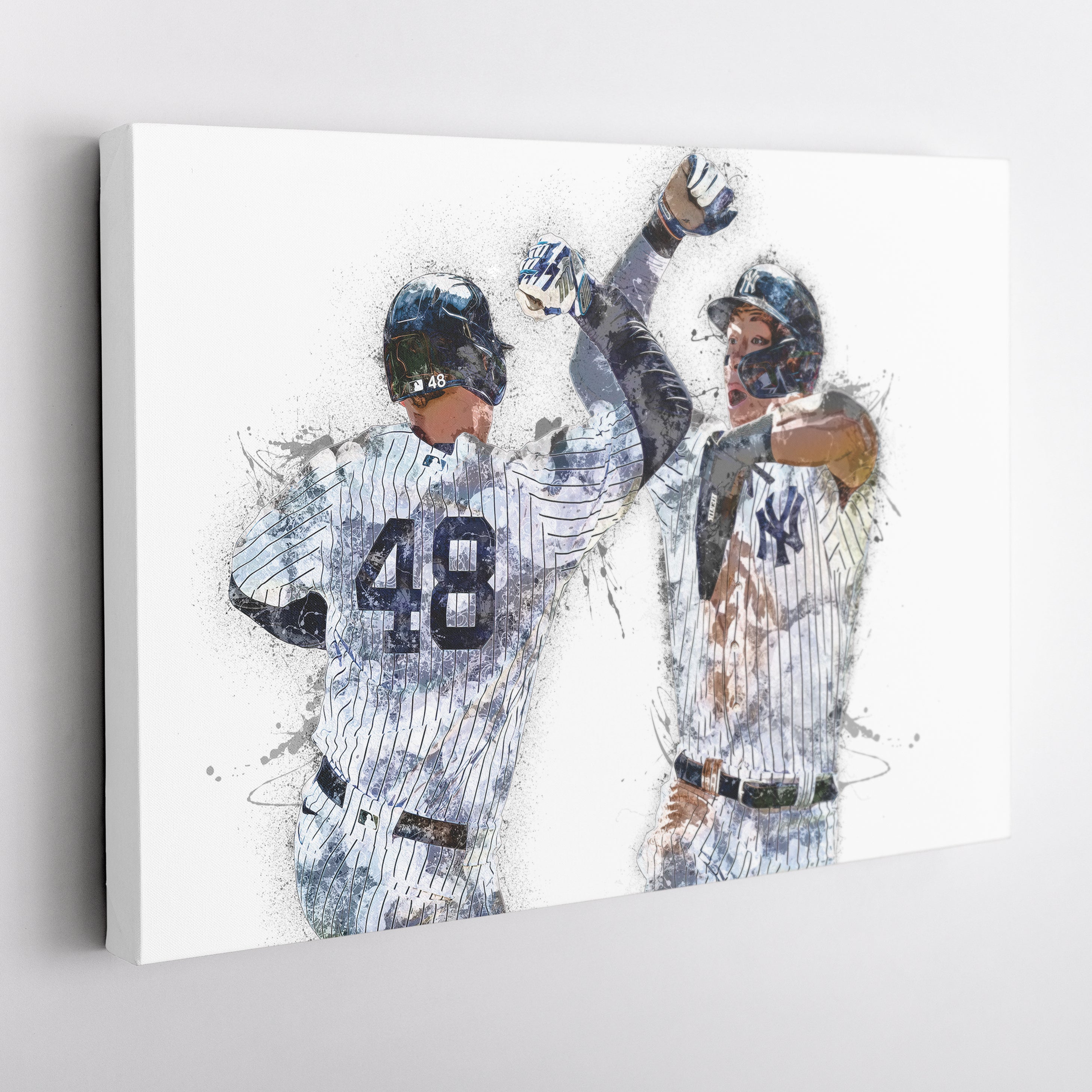 Aaron Judge & Anthony Rizzo Canvas Art – New York Yankees Wall Decor