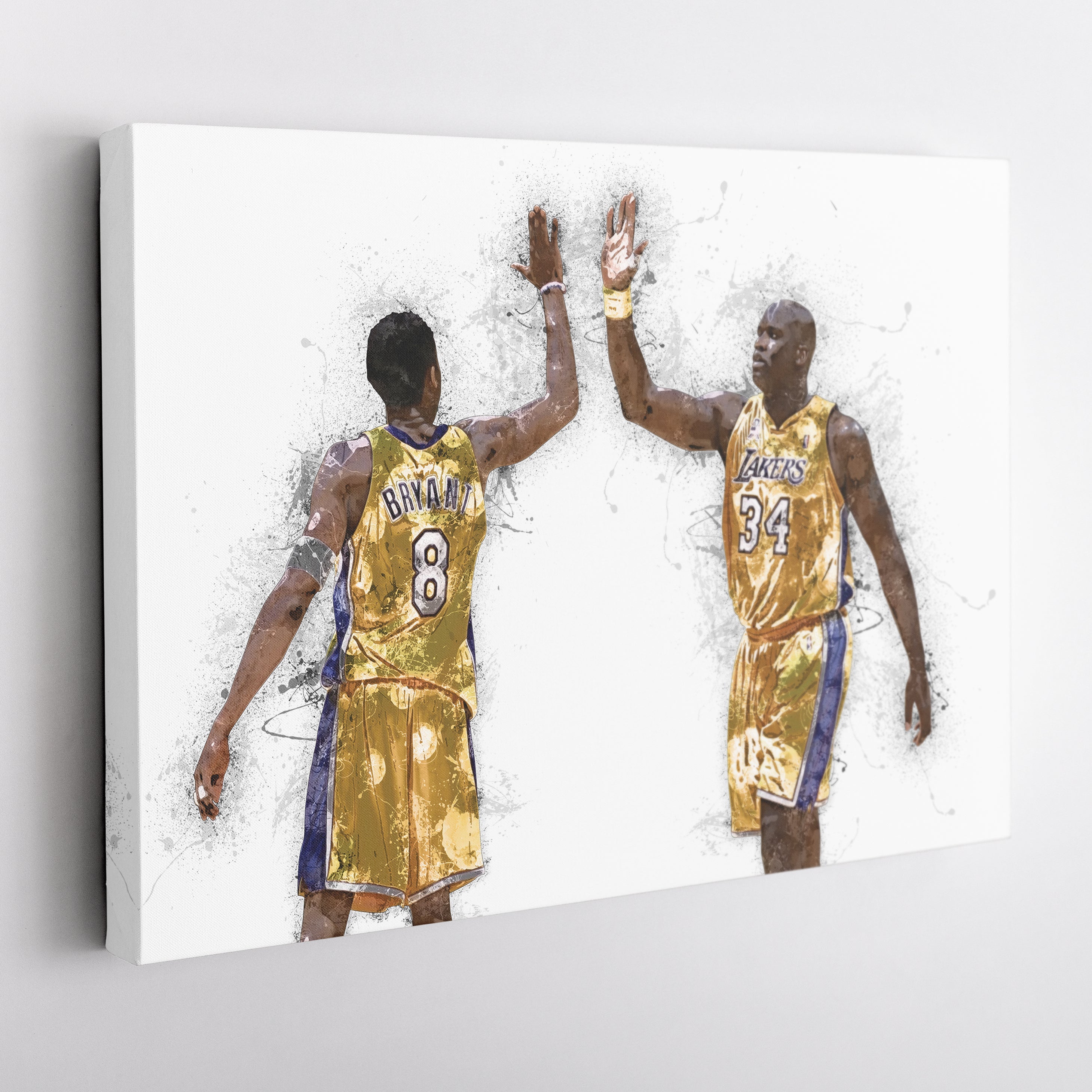 Kobe Bryant & Shaquille O'Neal Canvas Art – Los Angeles Lakers Wall Decor