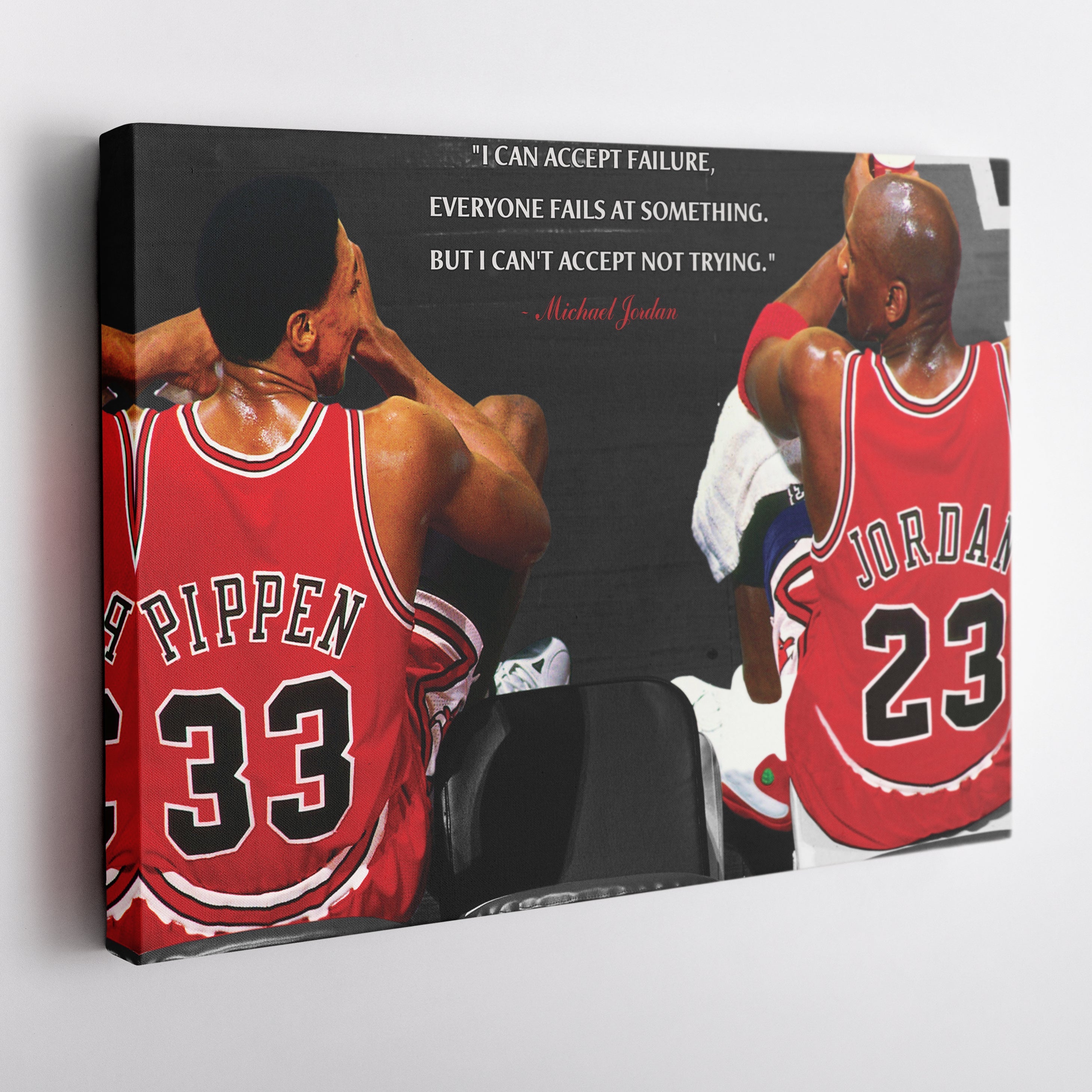 Michael Jordan & Scottie Pippen Poster – Chicago Bulls Canvas Wall Art Decor