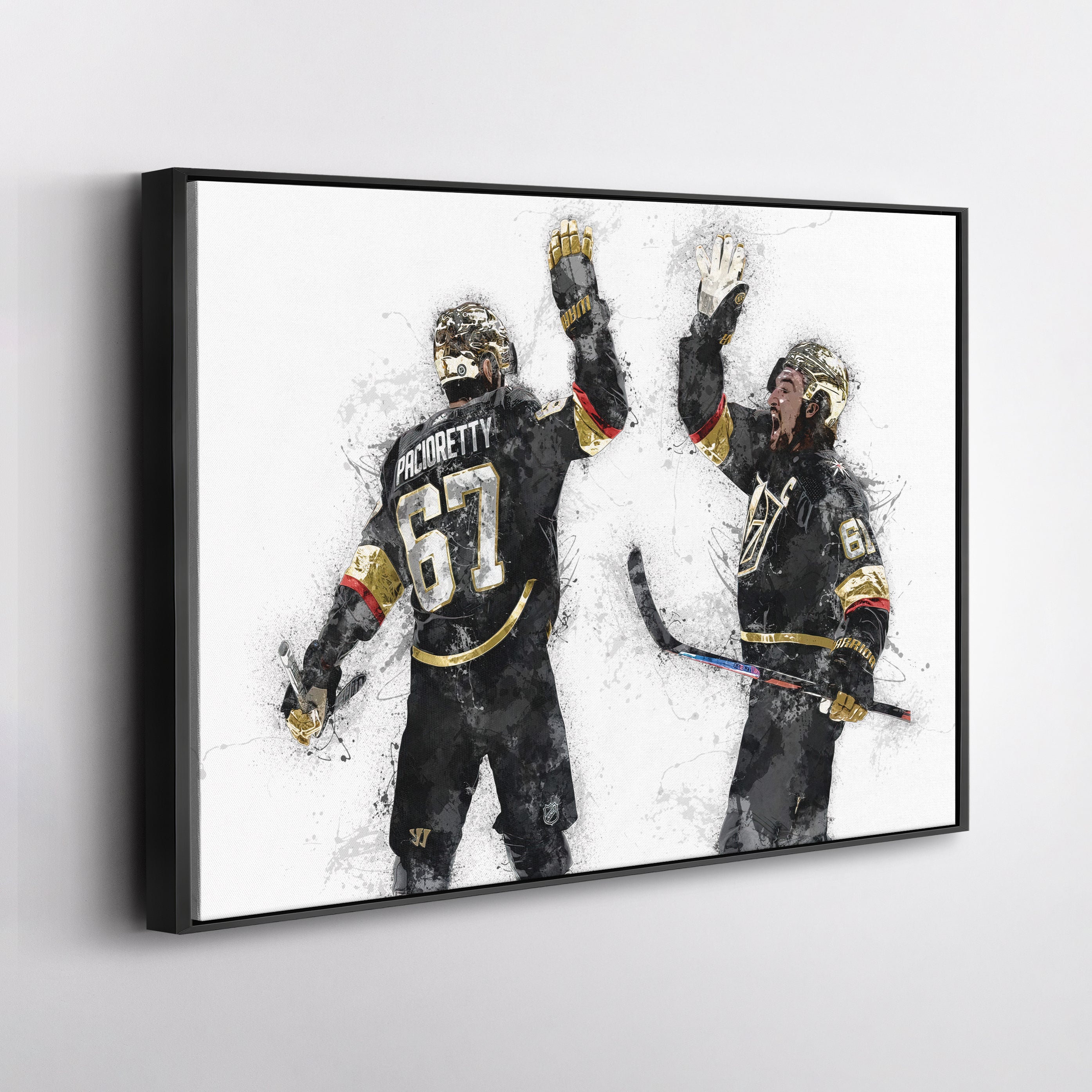 Max Pacioretty & Mark Stone Canvas Art – Vegas Golden Knights Wall Decor
